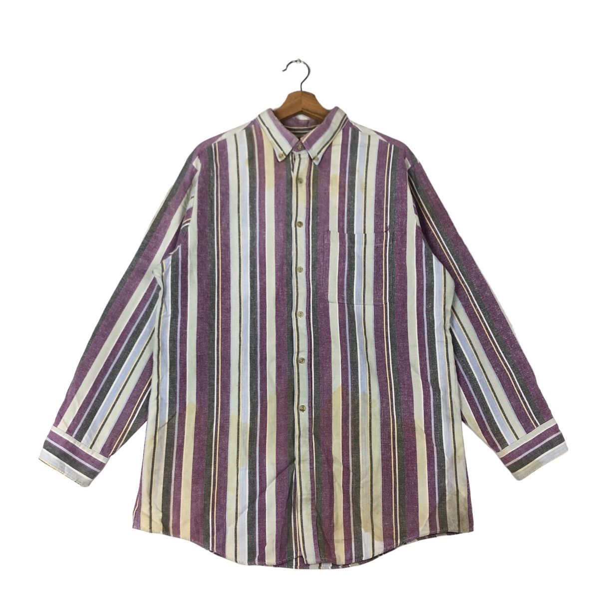 Japanese Brand VINTAGE STRIPED HIKORY CHORE JACKET JEEP MADE IN USA Size US L / EU 52-54 / 3 - 1 Thumbnail