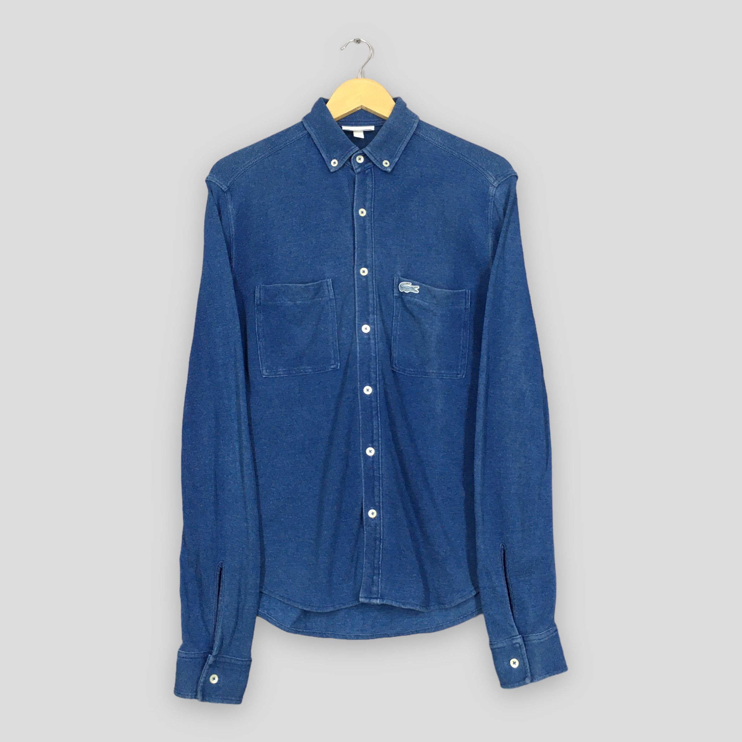 Lacoste Lacoste Blue Denim Shirt Oxfords Medium Size US M / EU 48-50 / 2 - 1 Thumbnail