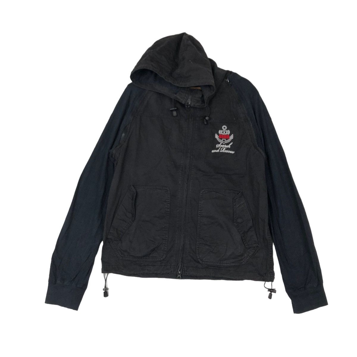 Japanese Brand VINTAGE MARINE RESCUE SURVIVAL CHORE JACKET BIG LOGO Size US XL / EU 56 / 4 - 2 Thumbnail