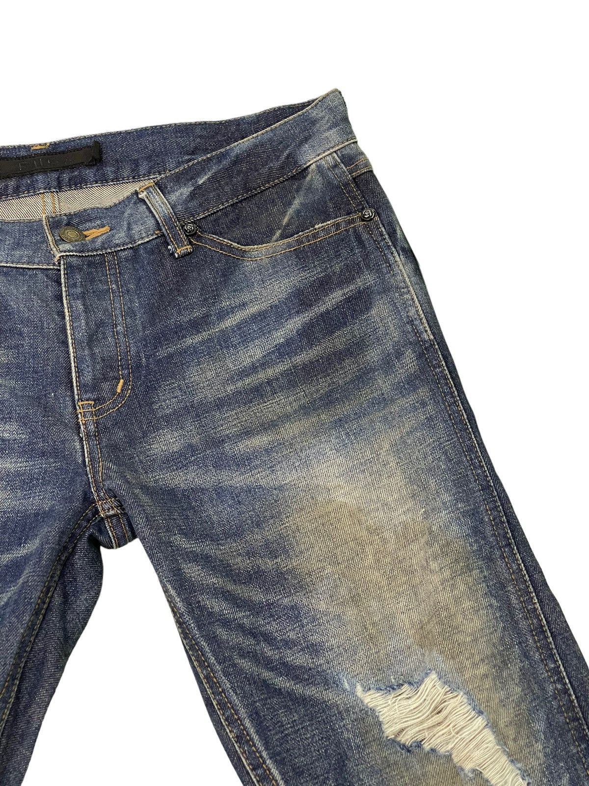 Japanese Brand Flare Jeans Fuga Japan Curv Leg Low Rise Slim Honeycomb 5🟦4 Size US 32 / EU 48 - 9 Thumbnail