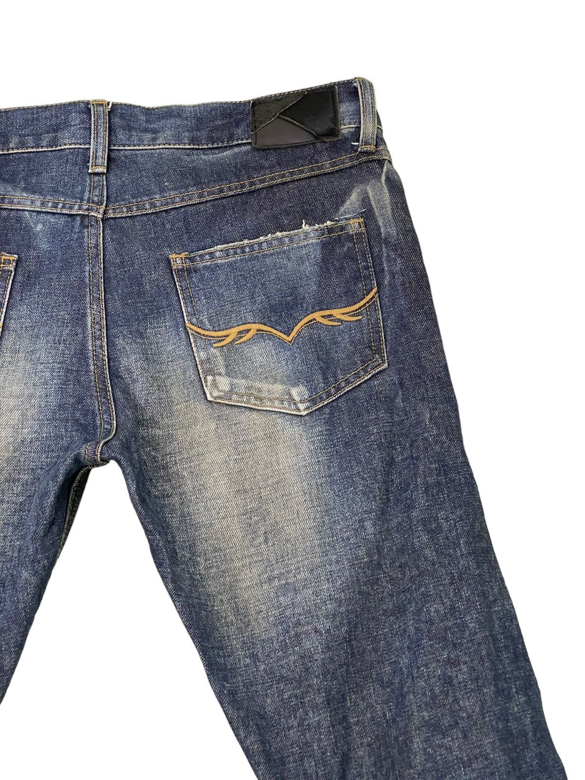 Japanese Brand Flare Jeans Fuga Japan Curv Leg Low Rise Slim Honeycomb 5🟦4 Size US 32 / EU 48 - 20 Thumbnail