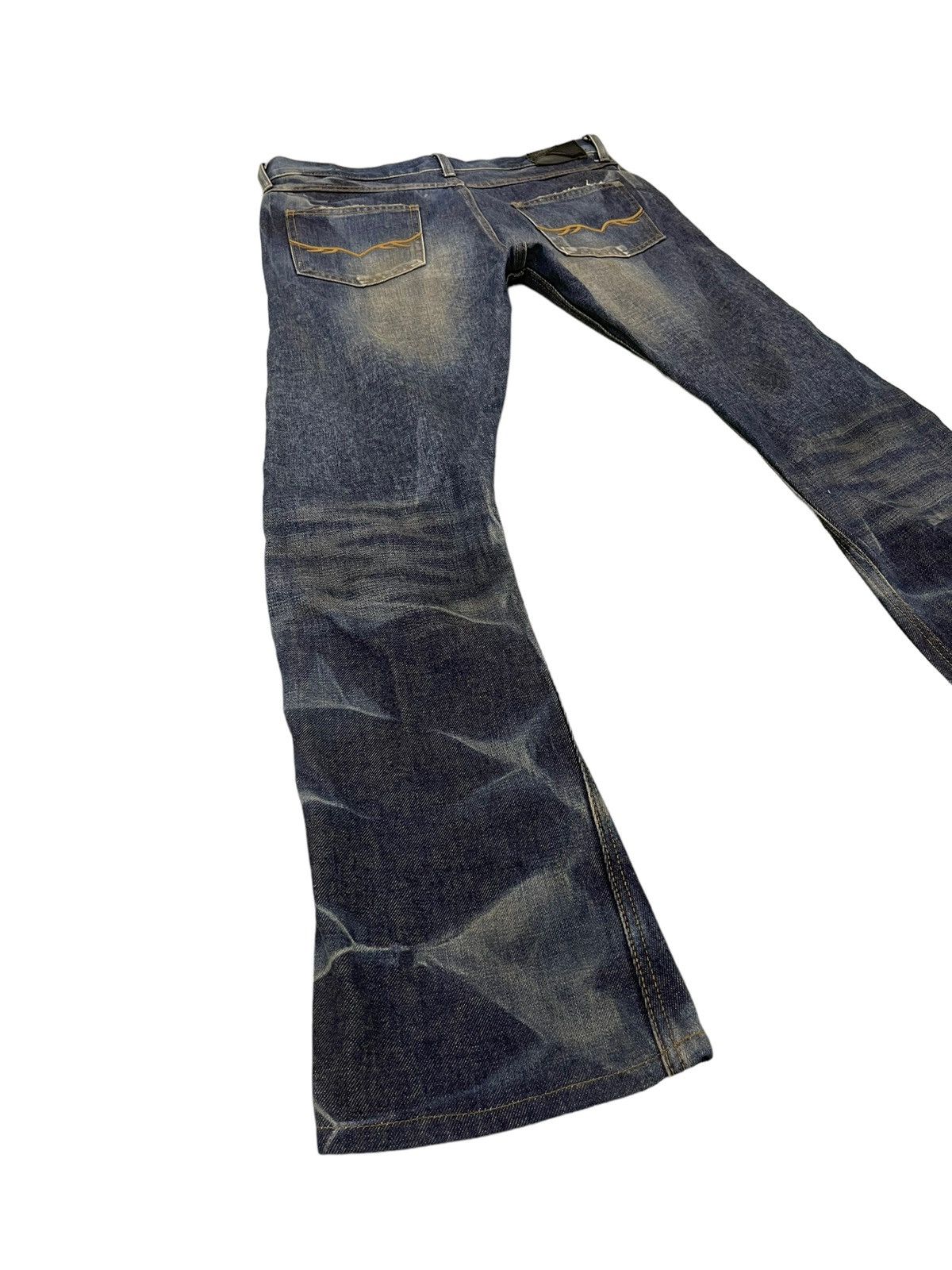 Japanese Brand Flare Jeans Fuga Japan Curv Leg Low Rise Slim Honeycomb 5🟦4 Size US 32 / EU 48 - 13 Thumbnail