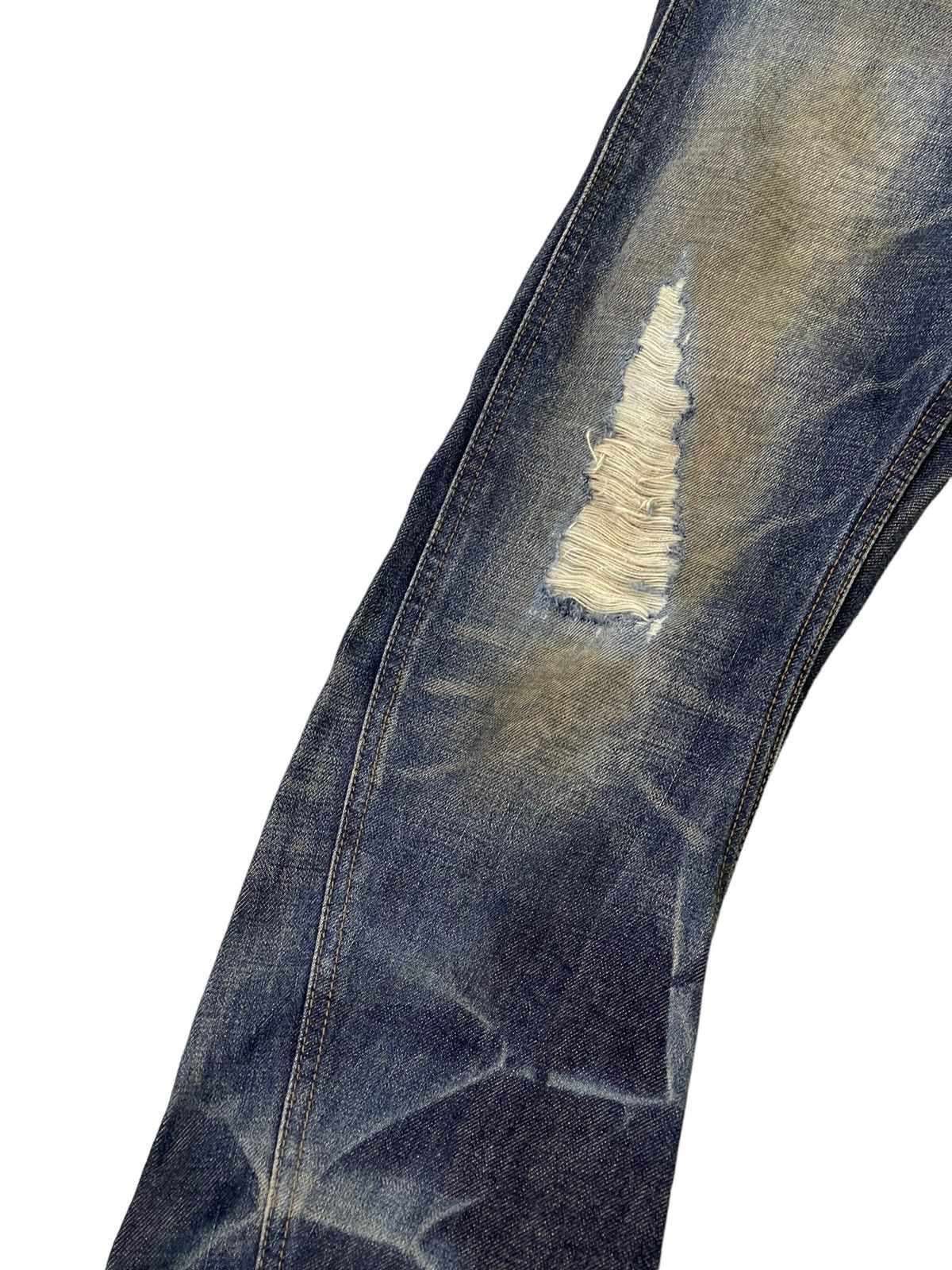 Japanese Brand Flare Jeans Fuga Japan Curv Leg Low Rise Slim Honeycomb 5🟦4 Size US 32 / EU 48 - 6 Thumbnail