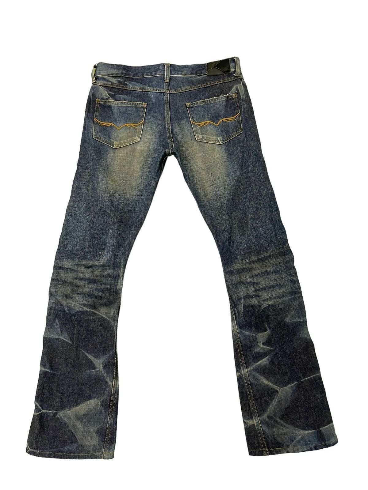Japanese Brand Flare Jeans Fuga Japan Curv Leg Low Rise Slim Honeycomb 5🟦4 Size US 32 / EU 48 - 12 Thumbnail