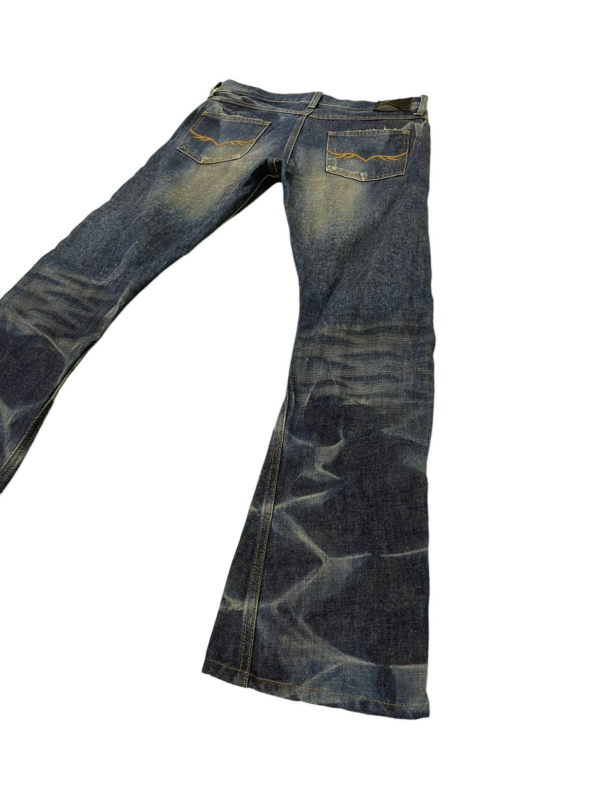 Japanese Brand Flare Jeans Fuga Japan Curv Leg Low Rise Slim Honeycomb 5🟦4 Size US 32 / EU 48 - 14 Thumbnail