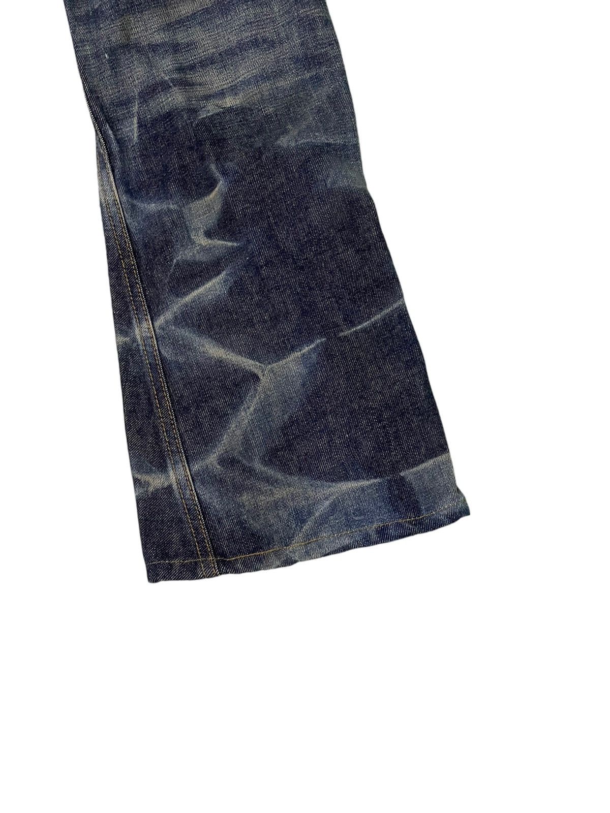 Japanese Brand Flare Jeans Fuga Japan Curv Leg Low Rise Slim Honeycomb 5🟦4 Size US 32 / EU 48 - 15 Thumbnail