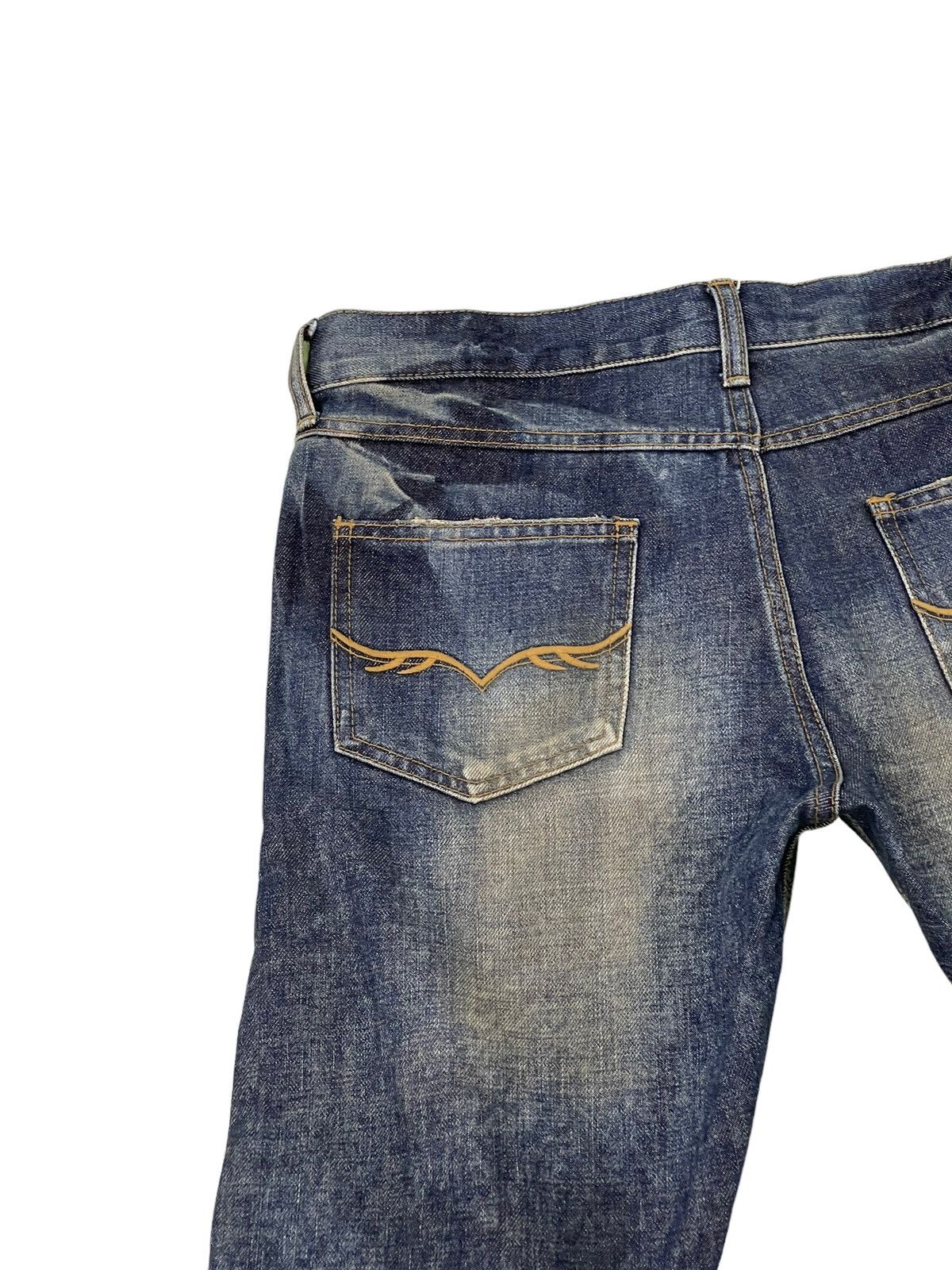 Japanese Brand Flare Jeans Fuga Japan Curv Leg Low Rise Slim Honeycomb 5🟦4 Size US 32 / EU 48 - 19 Thumbnail