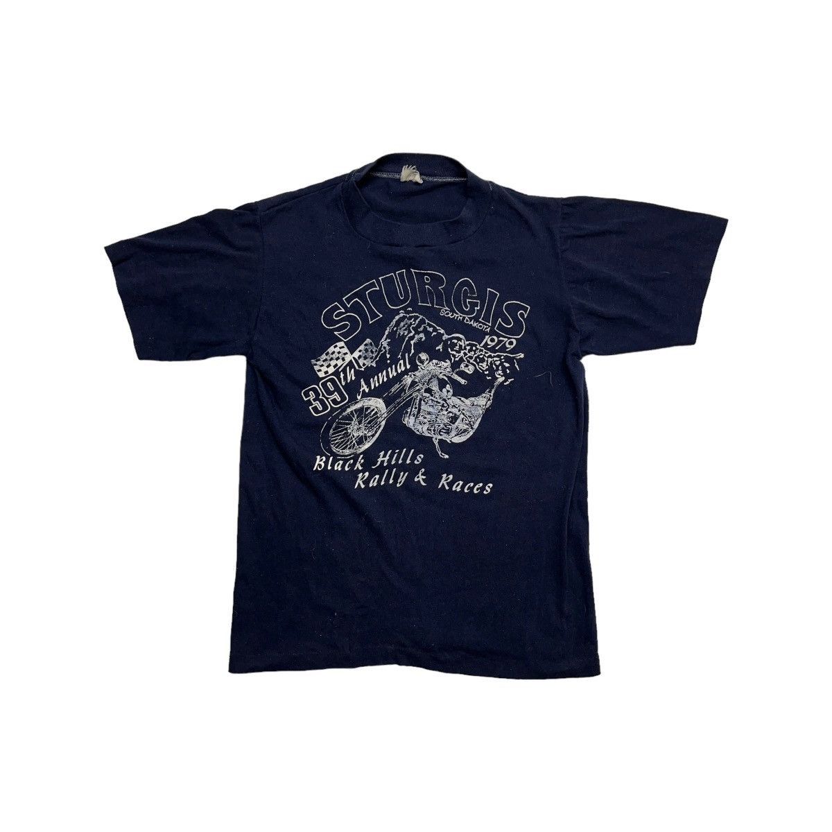 Harley Davidson 70s Sturgis 39th Annual Rally Faded Tee Size US S / EU 44-46 / 1 - 1 Thumbnail