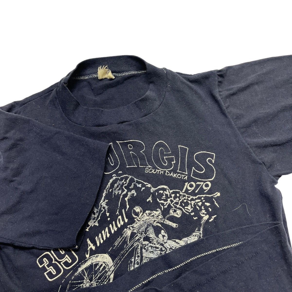 Harley Davidson 70s Sturgis 39th Annual Rally Faded Tee Size US S / EU 44-46 / 1 - 3 Thumbnail