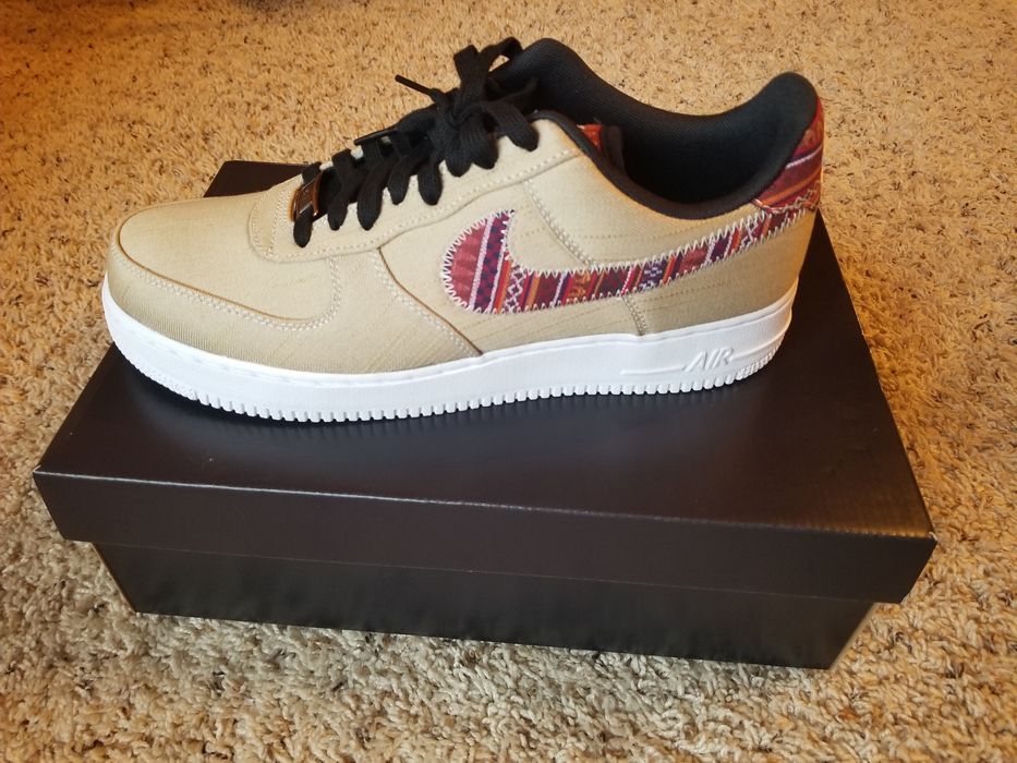 SIZE 9- NIKE AIR FORCE 1 07 LV8 AFRO PUNK KHAKI 823511-200 VNDS.Size 9  Mens, 10.5 Womens, 9 youth, 8 UK. 42.5 EurCleanest pair on here. See  pictu for Sale in Phoenix, AZ - OfferUp