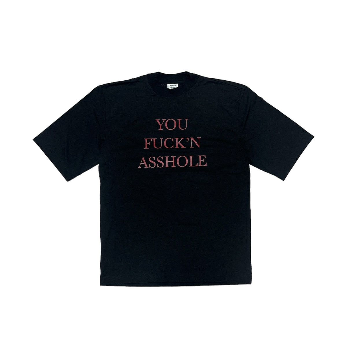 Vetements FW17 Vetements You Fuck'n Asshole Football Shoulders T shirt Size US XS / EU 42 / 0 - 2 Thumbnail