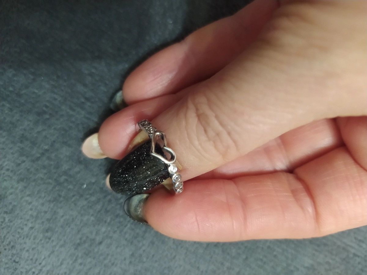 Jewelry Simple Heart Ring Size ONE SIZE - 3 Thumbnail