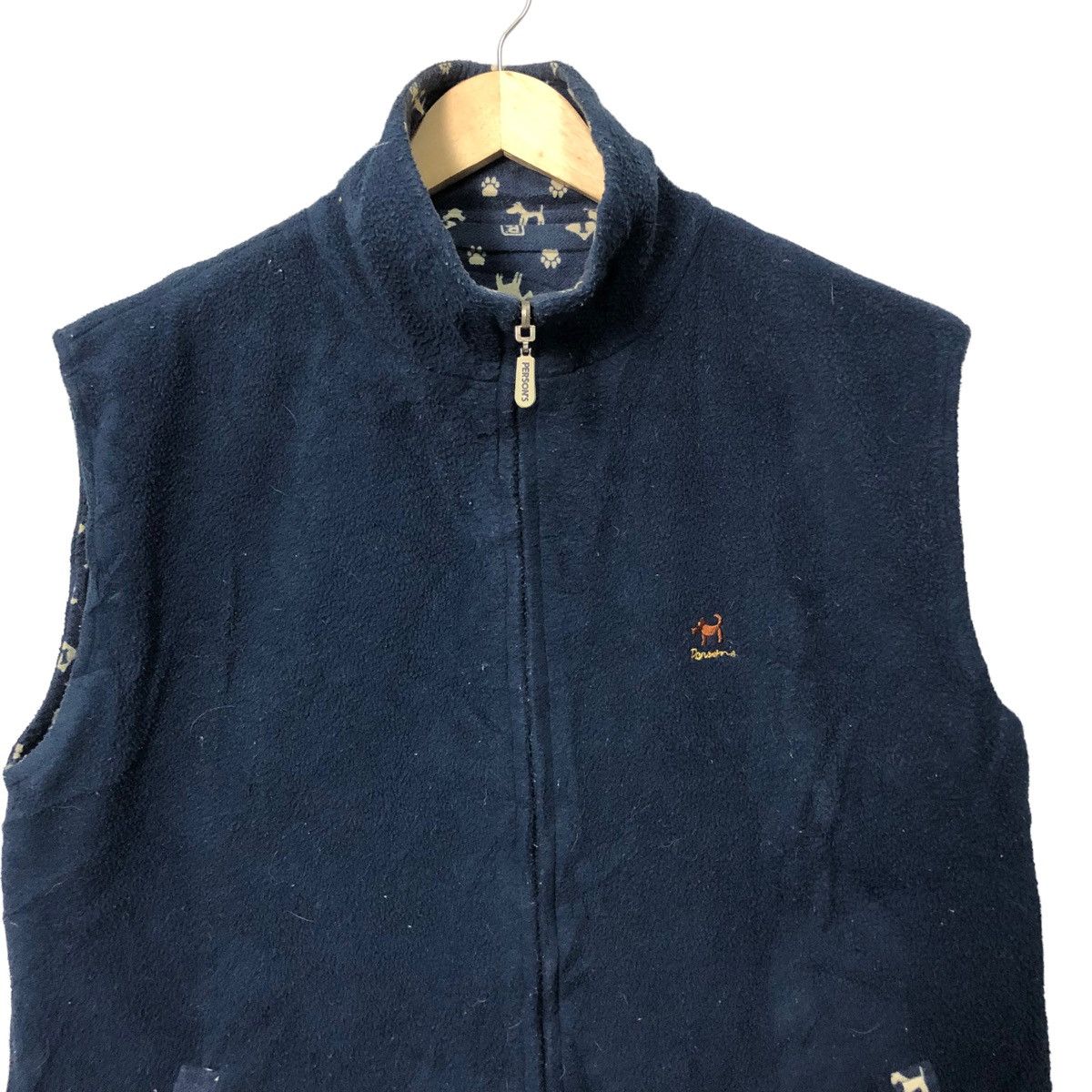 PERSON'S Vintage Persons Reversible Full Print Zipper Ups Vest Size US XL / EU 56 / 4 - 9 Thumbnail