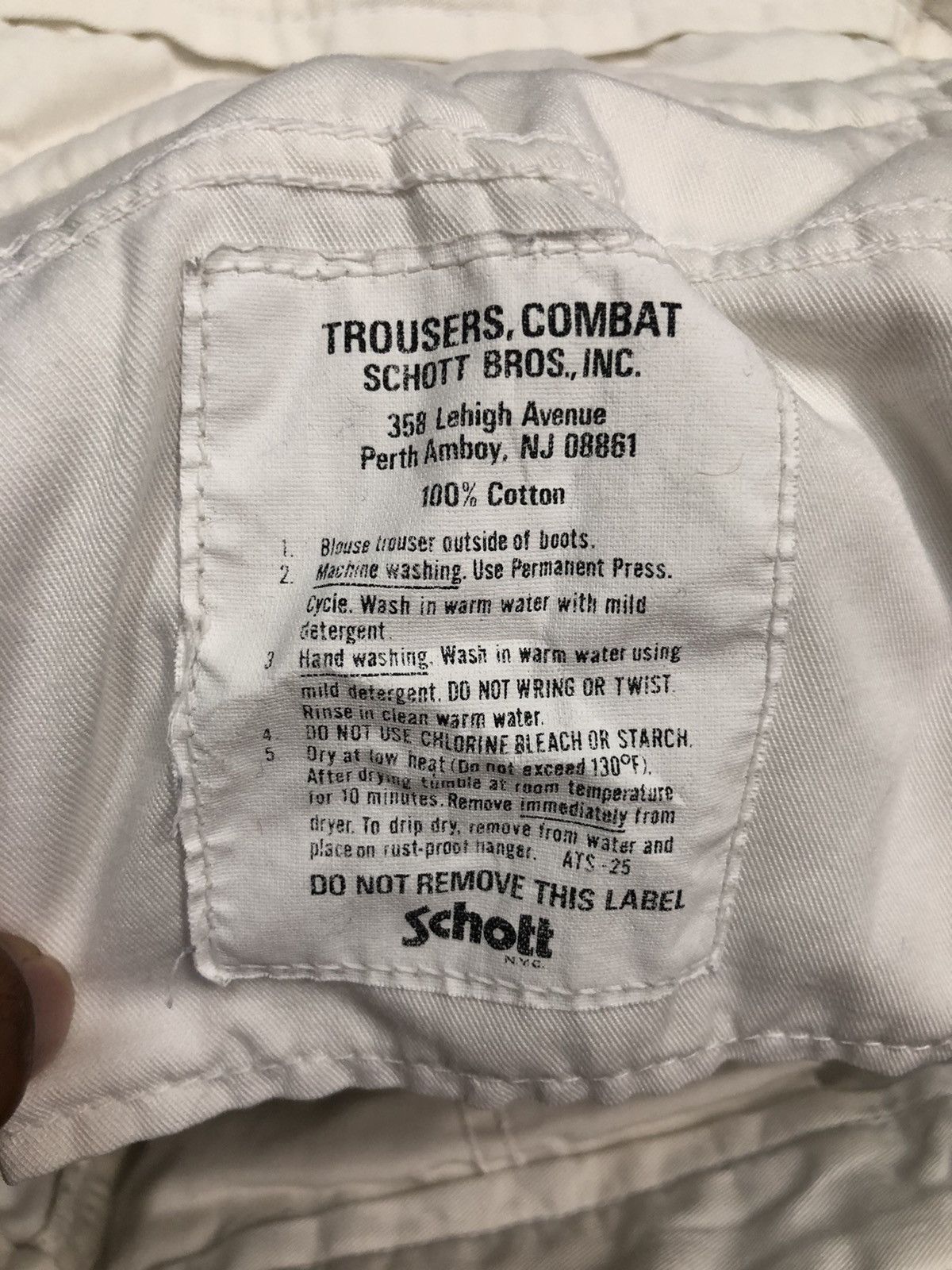 Schott Vintage Schott N.Y.C Straight Cut Trousers Pants W34 Size US 34 / EU 50 - 9 Thumbnail