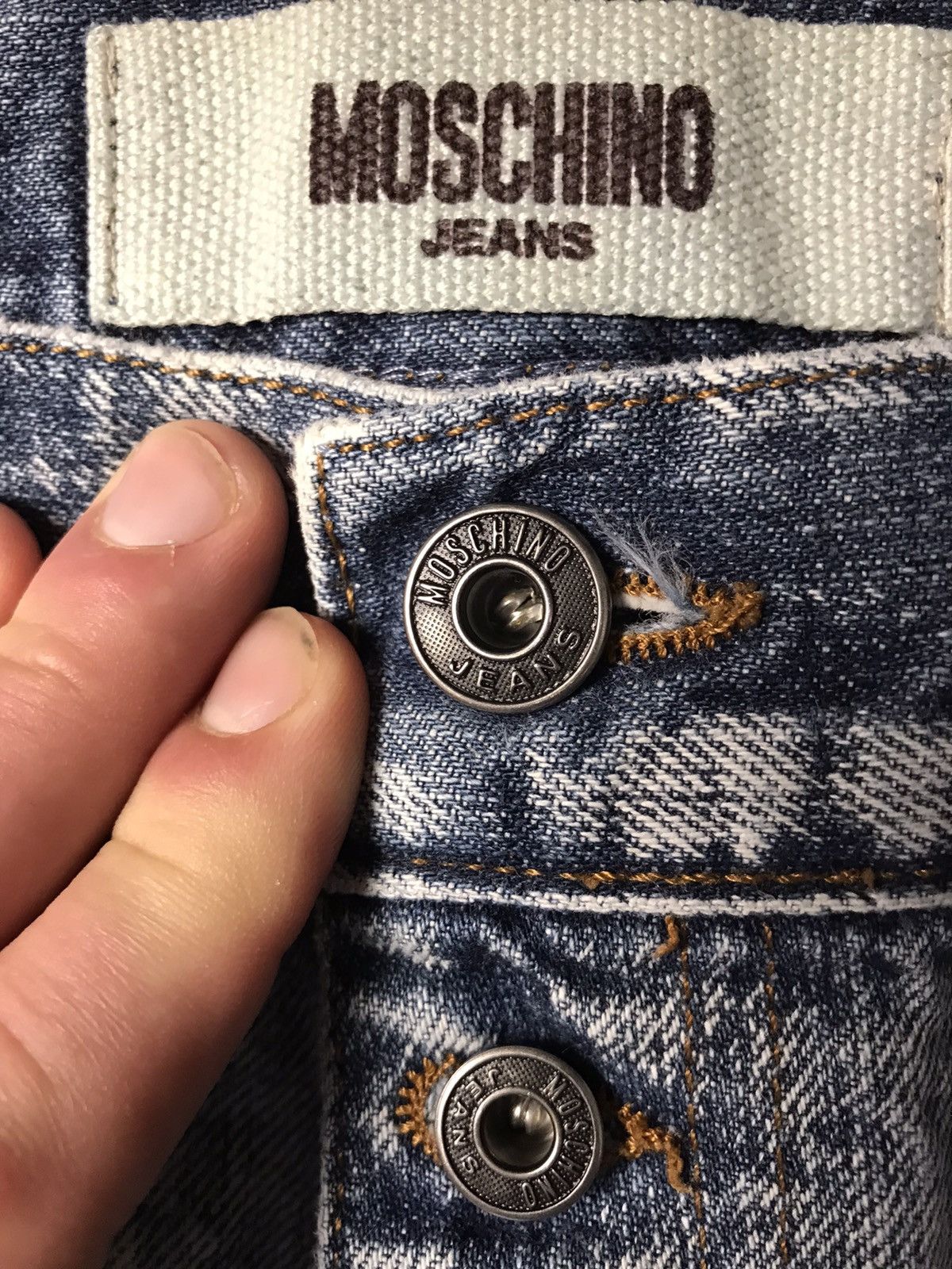 Moschino × Vintage Moschino Jeans Blue denim pants Size US 36 / EU 52 - 6 Thumbnail