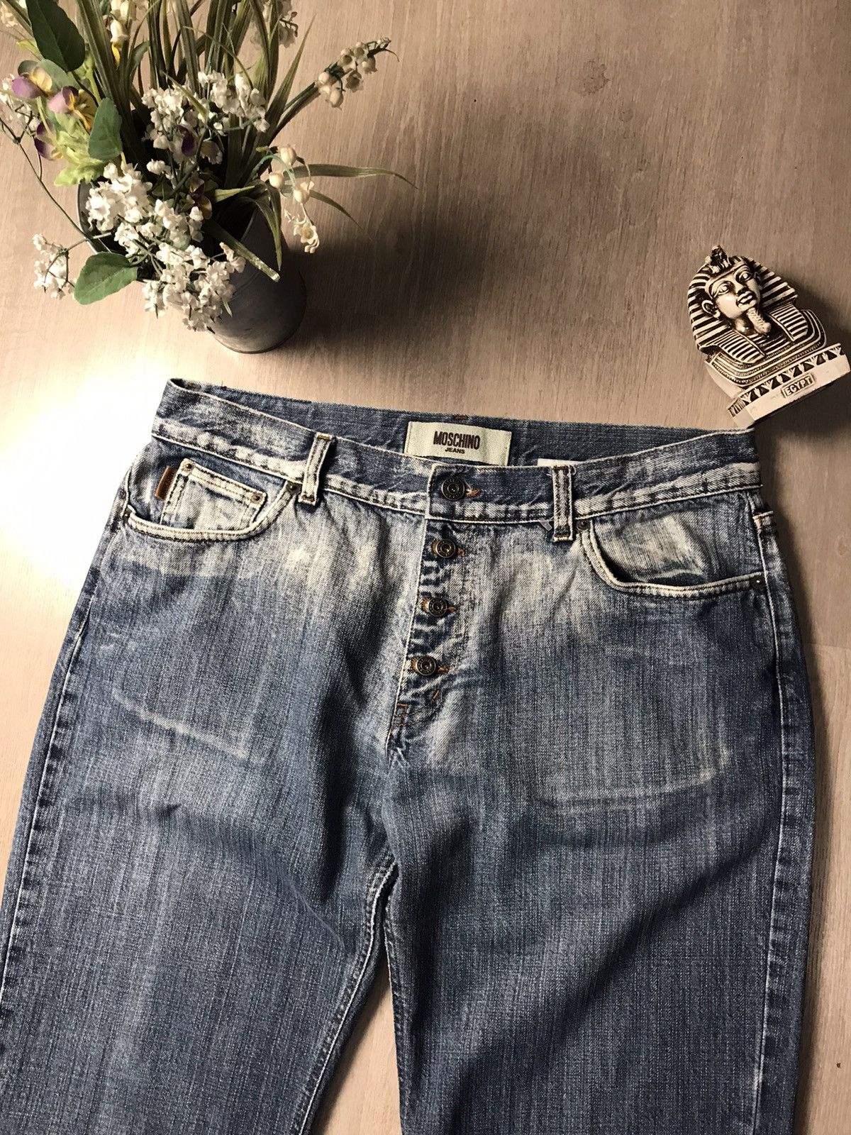 Moschino × Vintage Moschino Jeans Blue denim pants Size US 36 / EU 52 - 2 Thumbnail