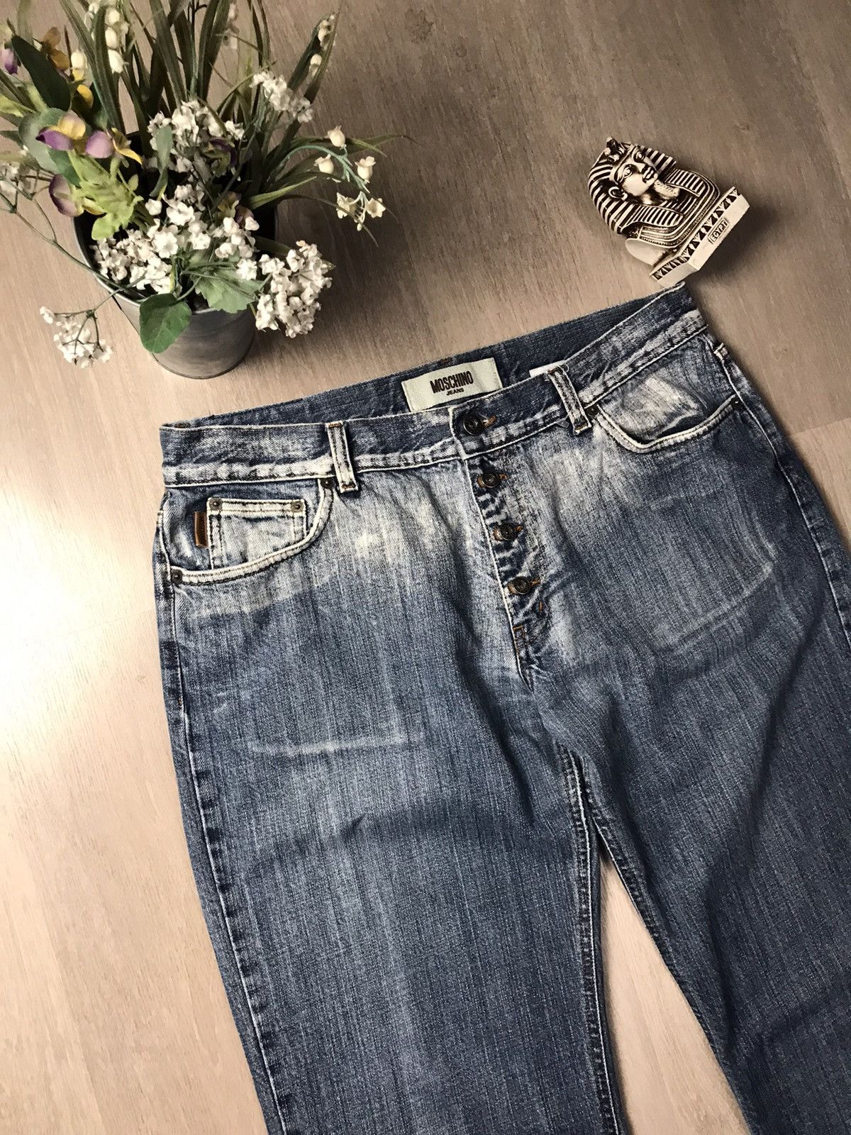 Moschino × Vintage Moschino Jeans Blue denim pants Size US 36 / EU 52 - 4 Thumbnail