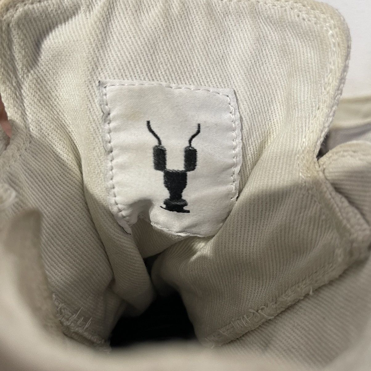 Rick Owens × Rick Owens Drkshdw Rick Owens Drkshdw 2019 Chalk Canvas Ramones High Size US 10 / EU 43 - 6 Thumbnail