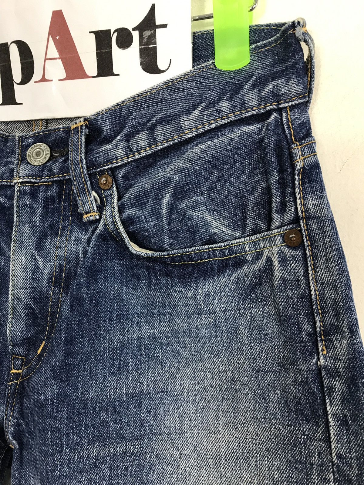 Denime Vintage Denime skinny Selvedge Indigo Denim Jeans Size US 28 / EU 44 - 4 Thumbnail
