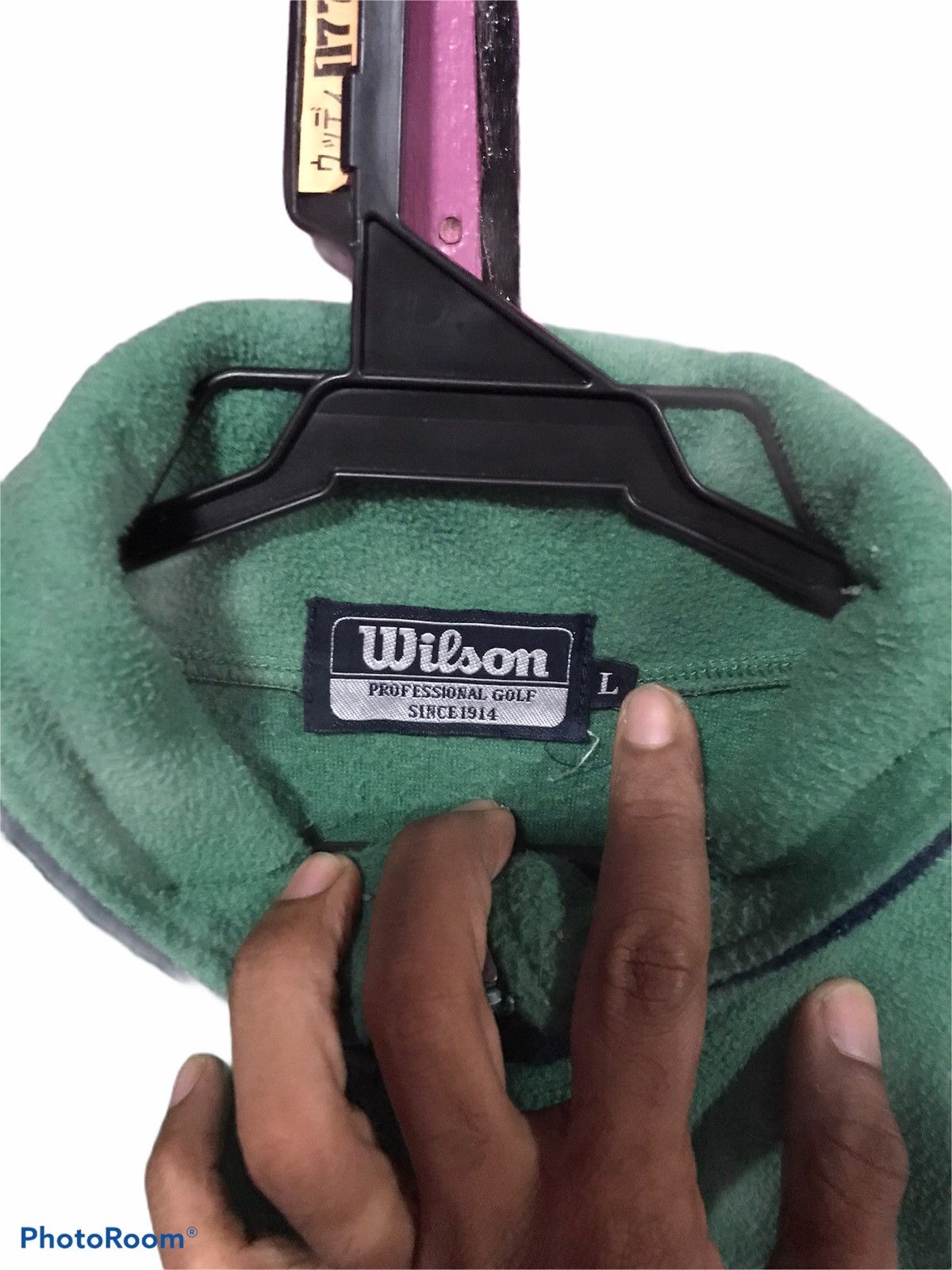 Vintage VINTAGE WILSON GREEN SIZE L 90s BIG LOGO Size US L / EU 52-54 / 3 - 4 Thumbnail