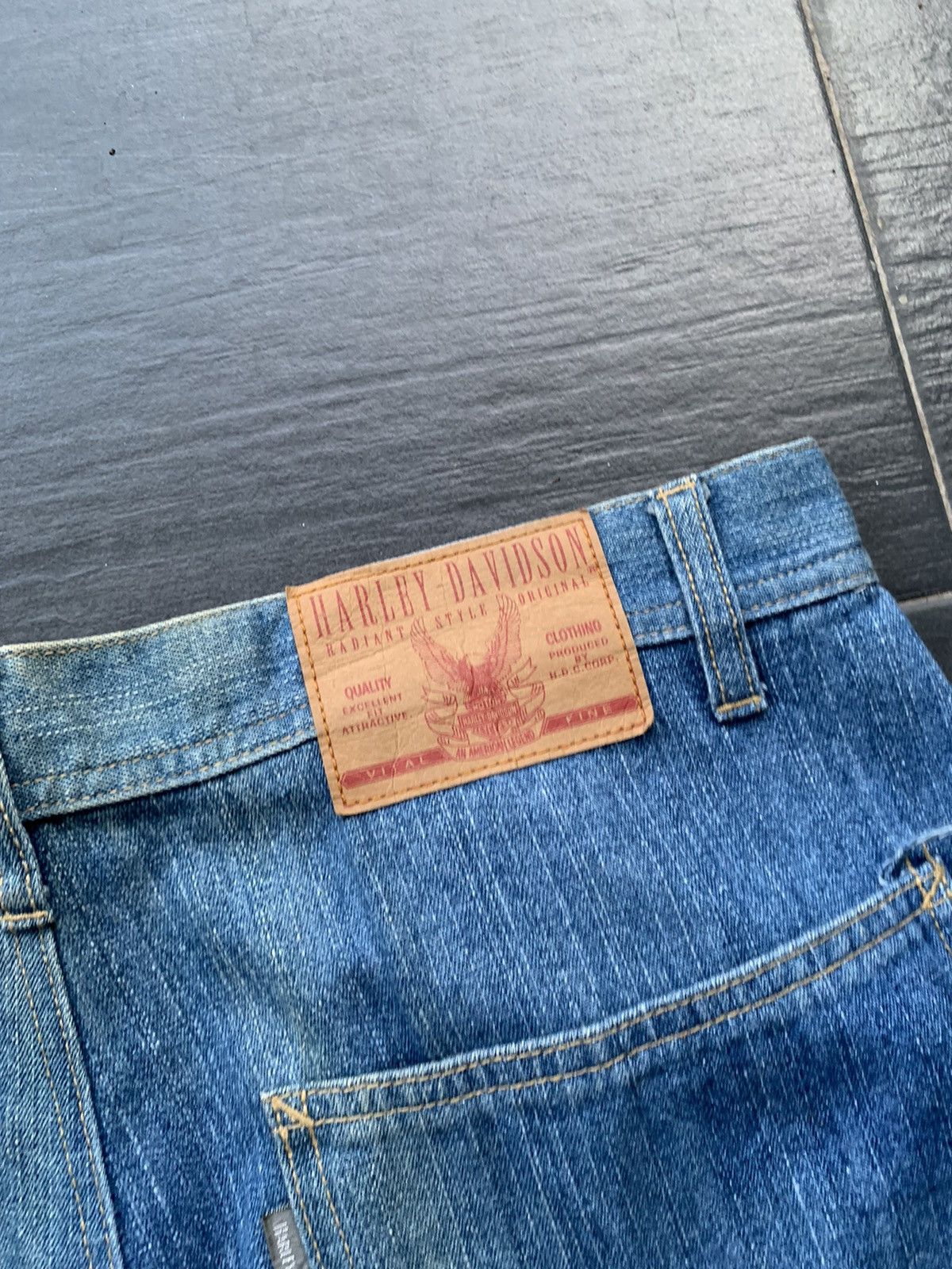 Harley Davidson Vintage Harley Davidson Carpenter Denim Size US 33 - 11 Thumbnail