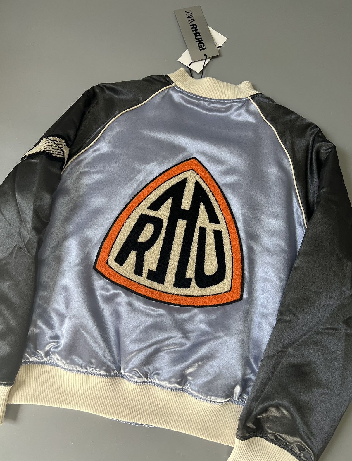 Rhude × Zara RHUDE x Zara Satin Bomber Jacket NEW Size US L / EU 52-54 / 3 - 3 Thumbnail
