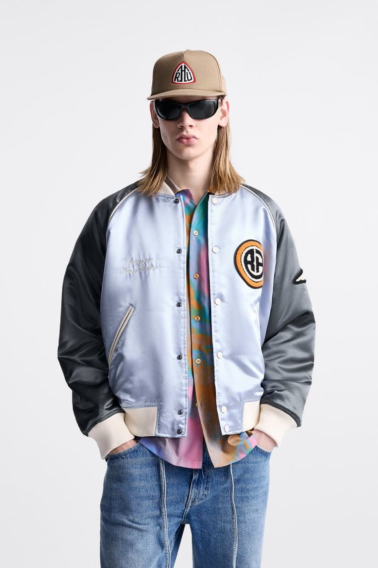 Rhude × Zara RHUDE x Zara Satin Bomber Jacket NEW Size US L / EU 52-54 / 3 - 2 Thumbnail