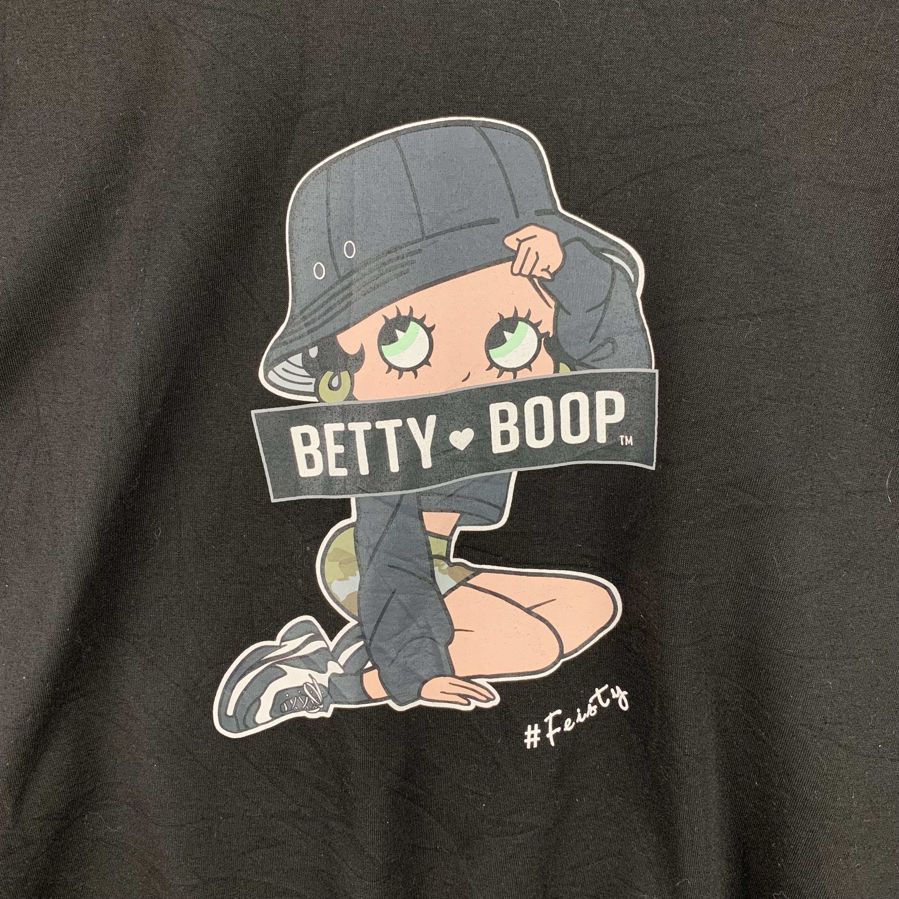 Japanese Brand Betty Boop X Strange Heaven Big Logo Sweater #3630-127 Size US XL / EU 56 / 4 - 3 Thumbnail