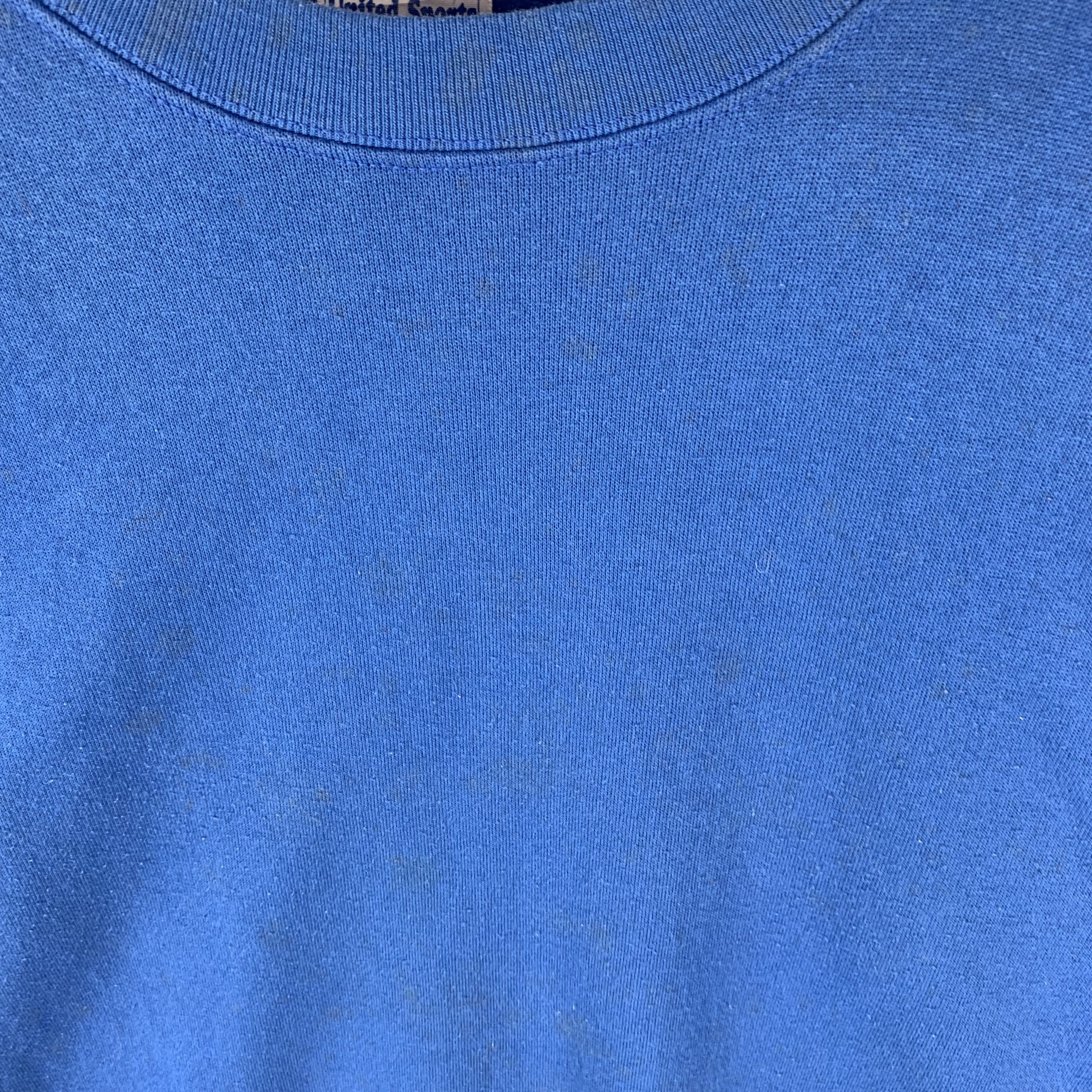 Japanese Brand Vintage Plain United Sports Blue Sweatshirts #3626-127 Size US M / EU 48-50 / 2 - 4 Thumbnail