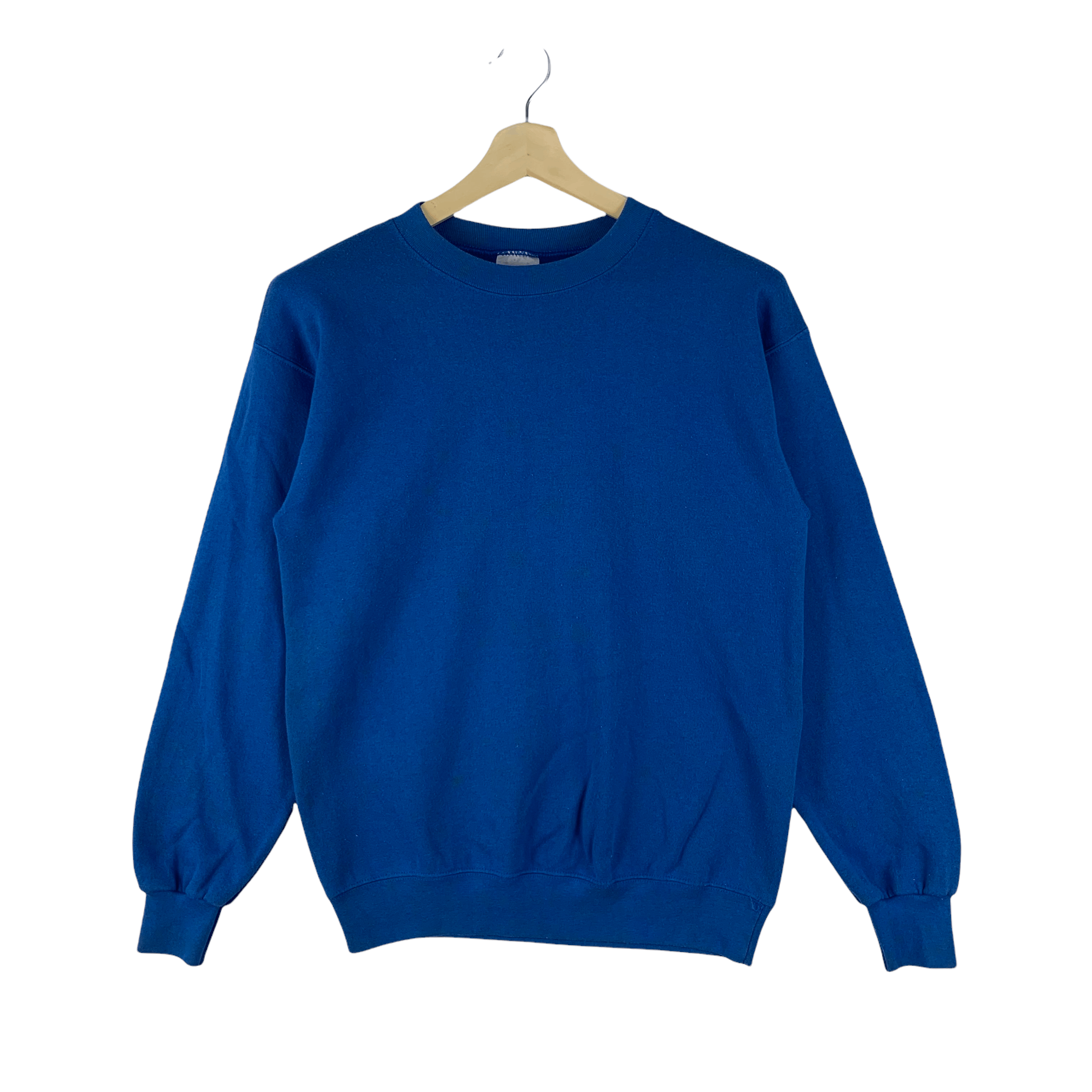 Japanese Brand Vintage Plain United Sports Blue Sweatshirts #3626-127 Size US M / EU 48-50 / 2 - 1 Thumbnail