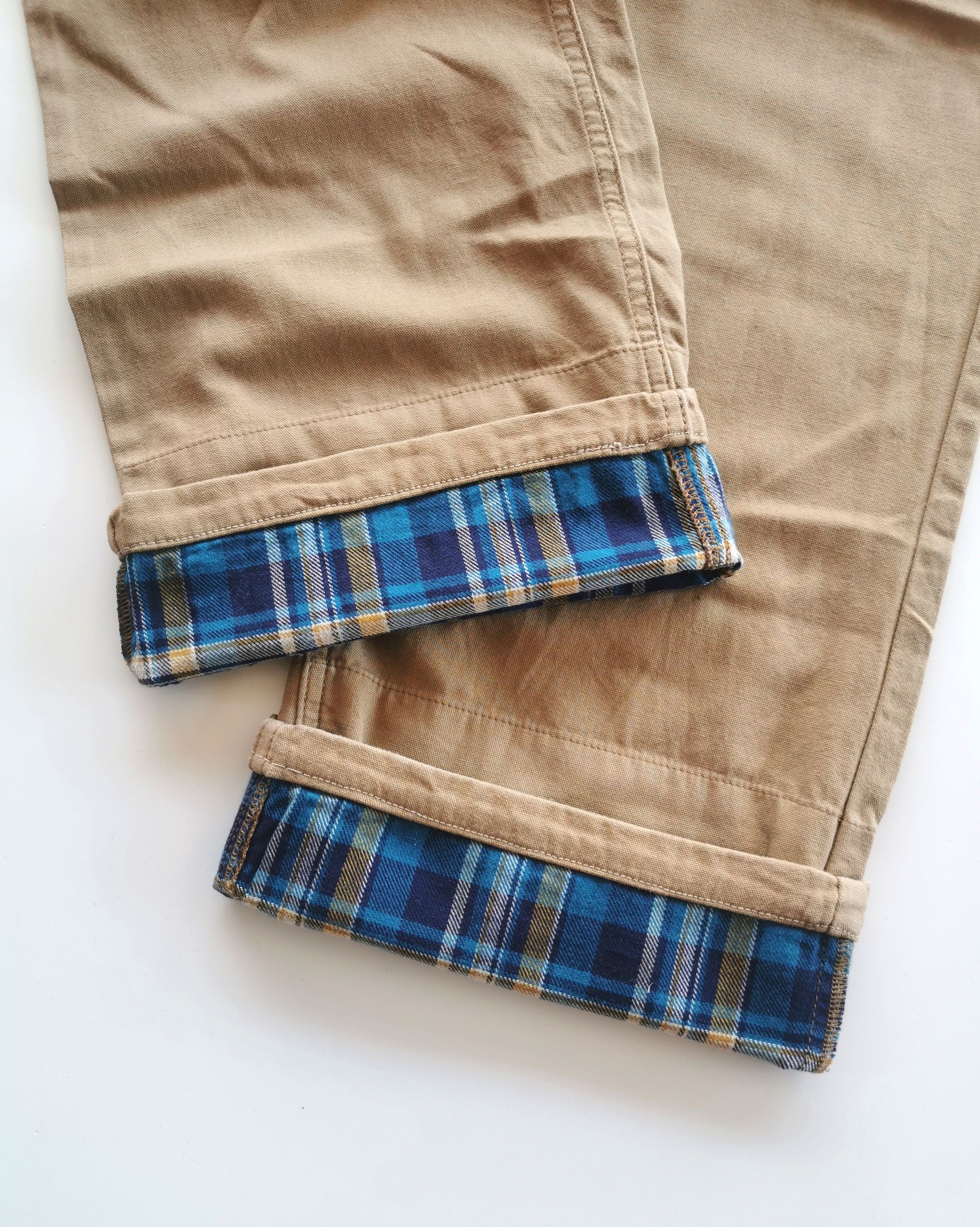Burberry Designer Burberry Blue Checkered Legs Fatigue Pants Size US 31 - 6 Thumbnail