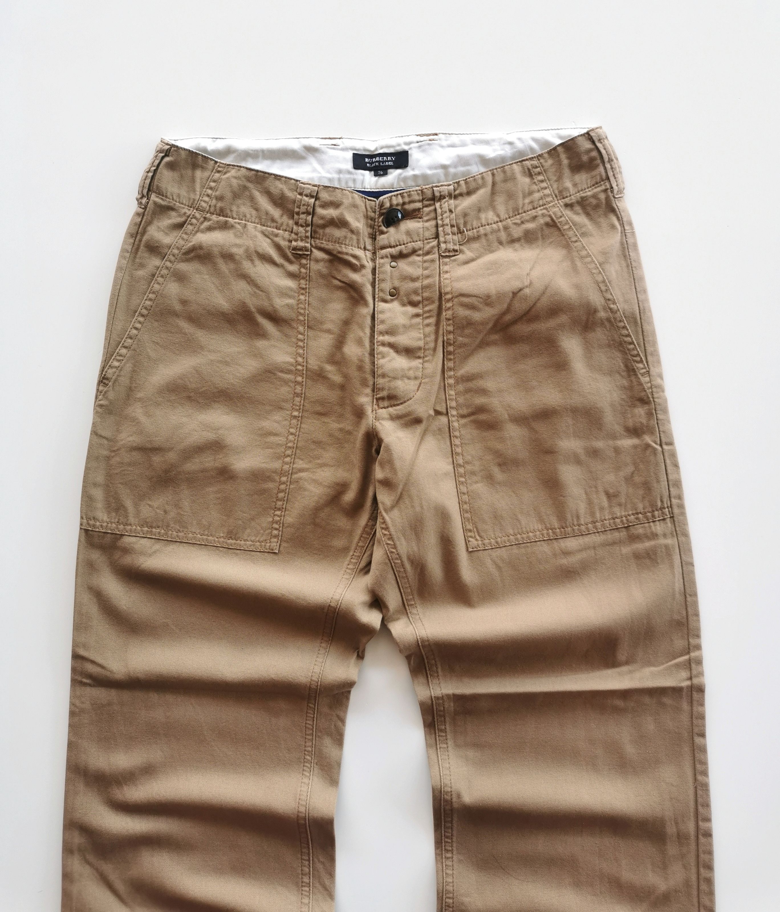 Burberry Designer Burberry Blue Checkered Legs Fatigue Pants Size US 31 - 4 Thumbnail