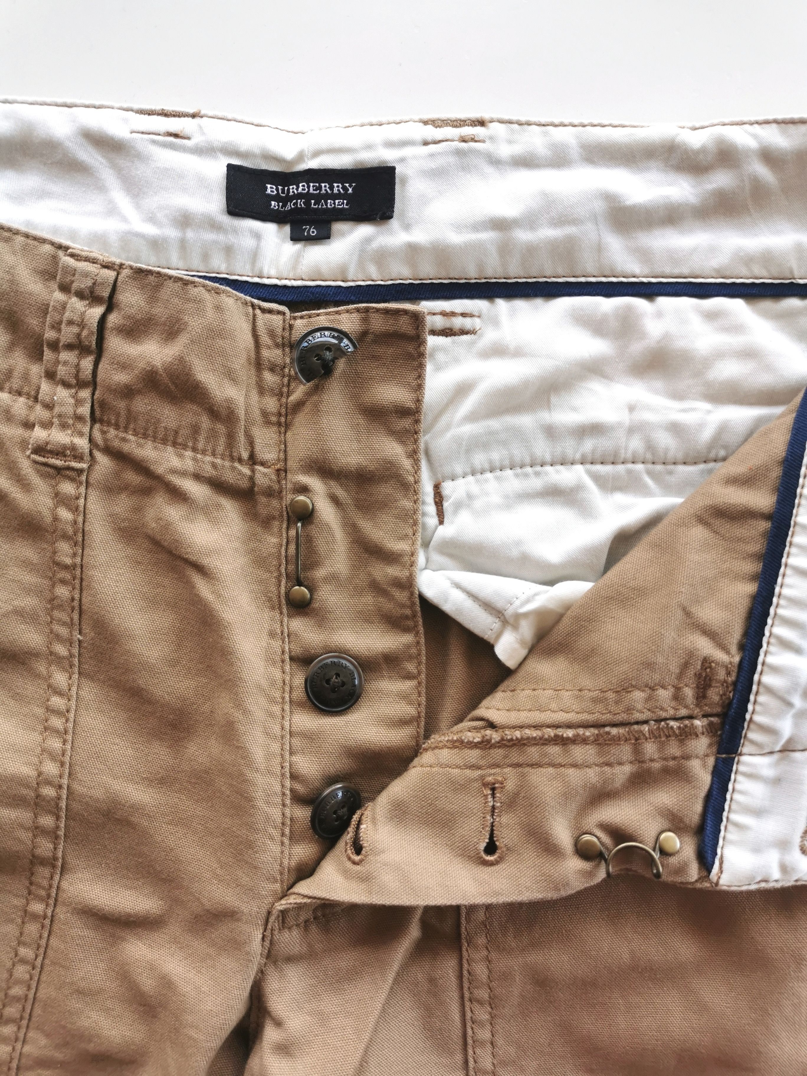 Burberry Designer Burberry Blue Checkered Legs Fatigue Pants Size US 31 - 5 Thumbnail