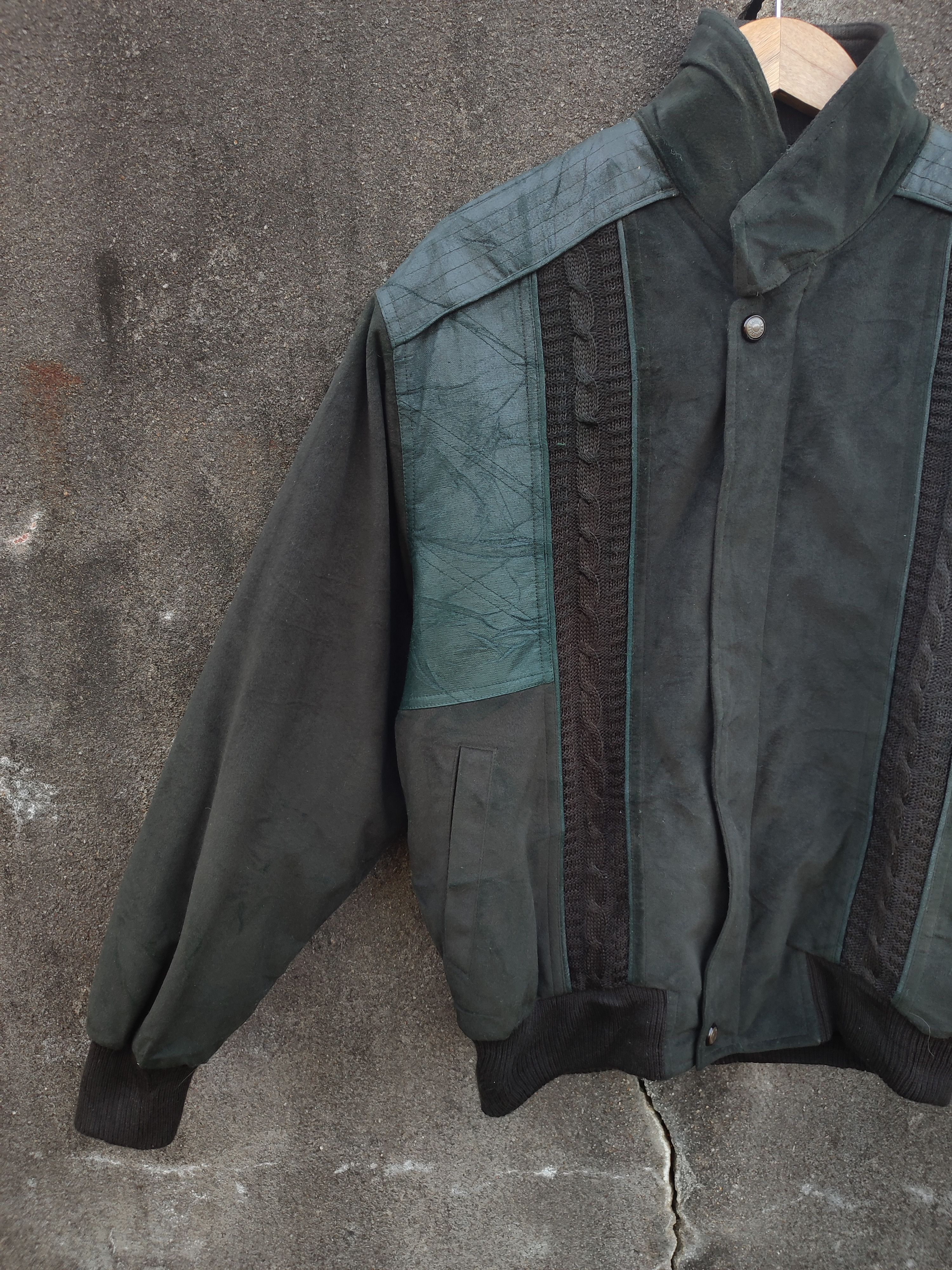 Japanese Brand Abetone Panelled Suede Bomber Jacket (Vintage M) Size US M / EU 48-50 / 2 - 4 Thumbnail