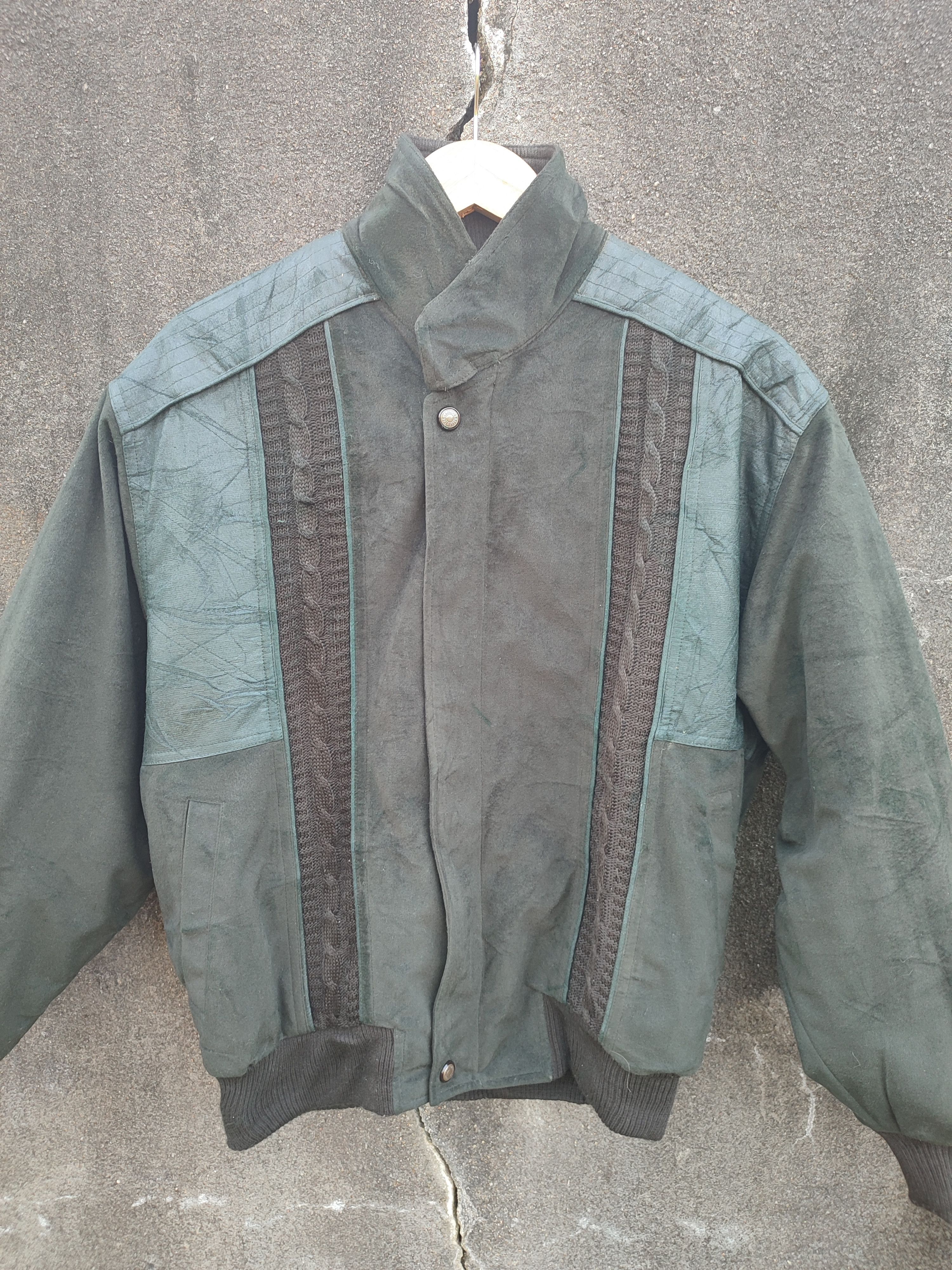 Japanese Brand Abetone Panelled Suede Bomber Jacket (Vintage M) Size US M / EU 48-50 / 2 - 6 Thumbnail