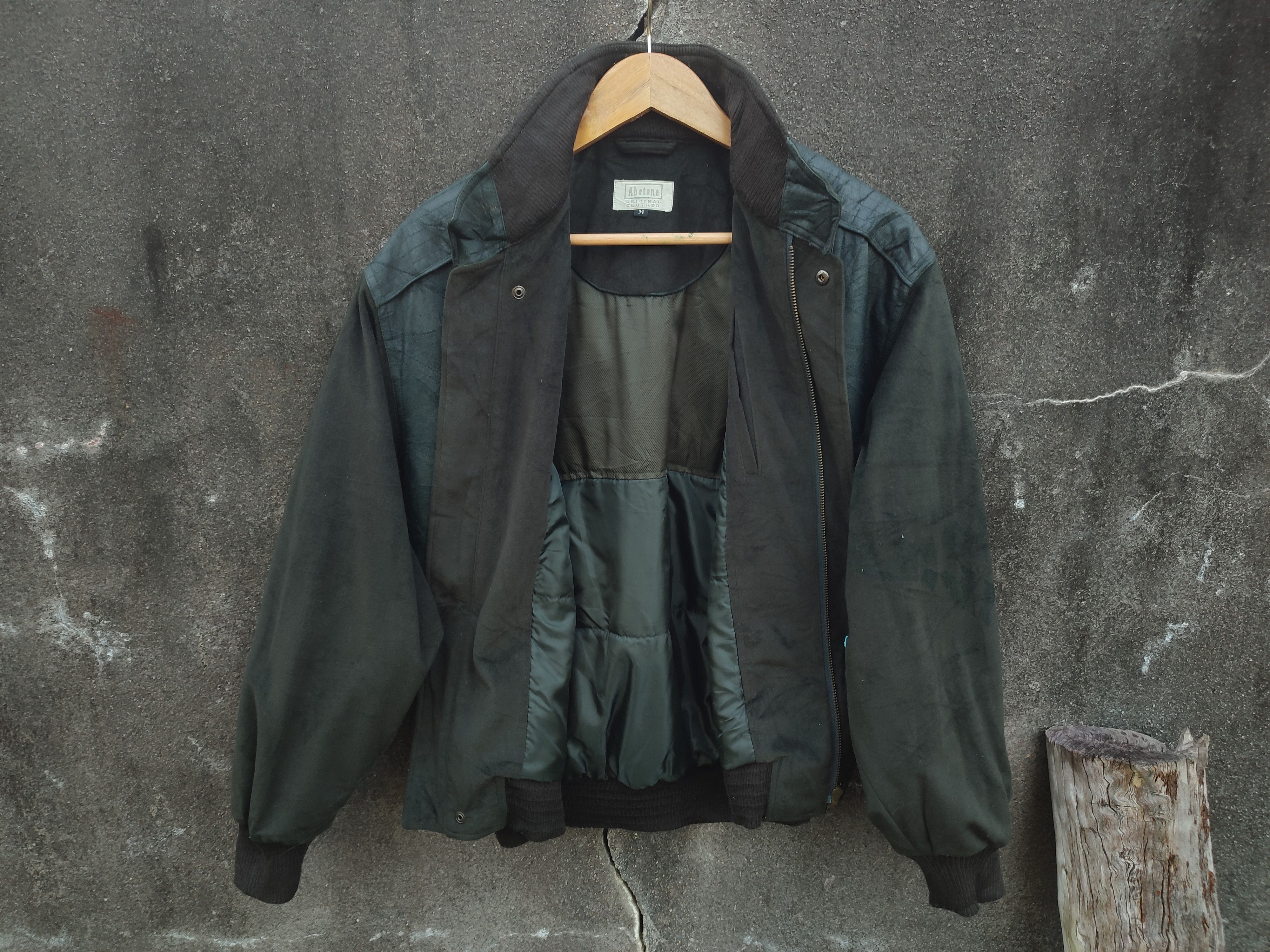 Japanese Brand Abetone Panelled Suede Bomber Jacket (Vintage M) Size US M / EU 48-50 / 2 - 7 Thumbnail