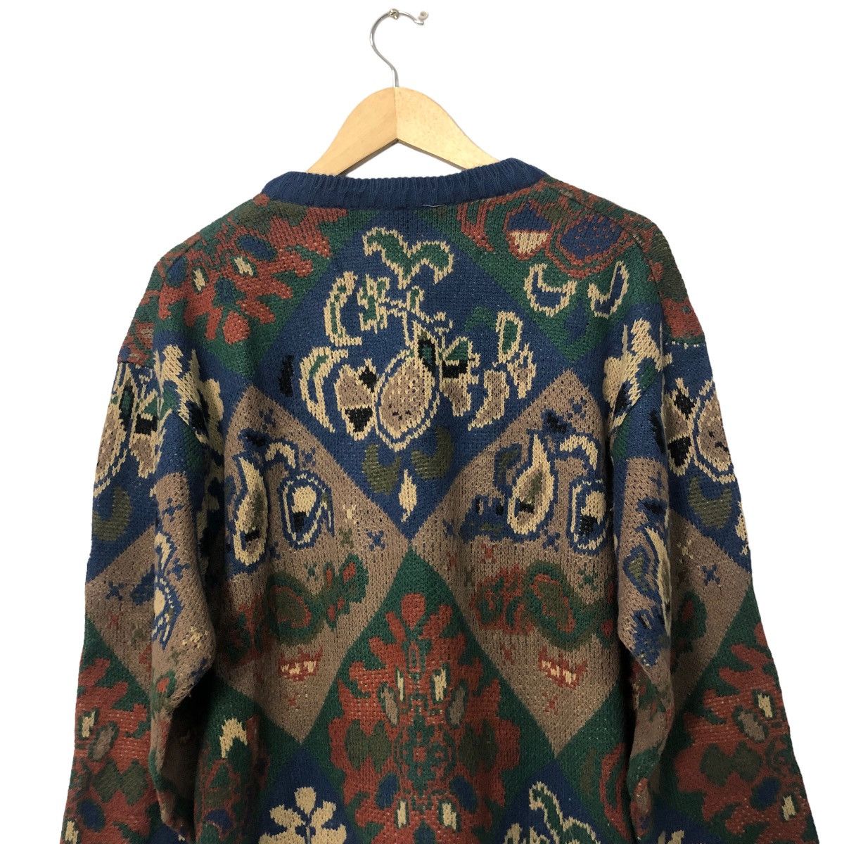 Aran Isles Knitwear Vintage Unbranded Crewneck Fullprint Knitwear Sweater Jumper Size US L / EU 52-54 / 3 - 8 Thumbnail