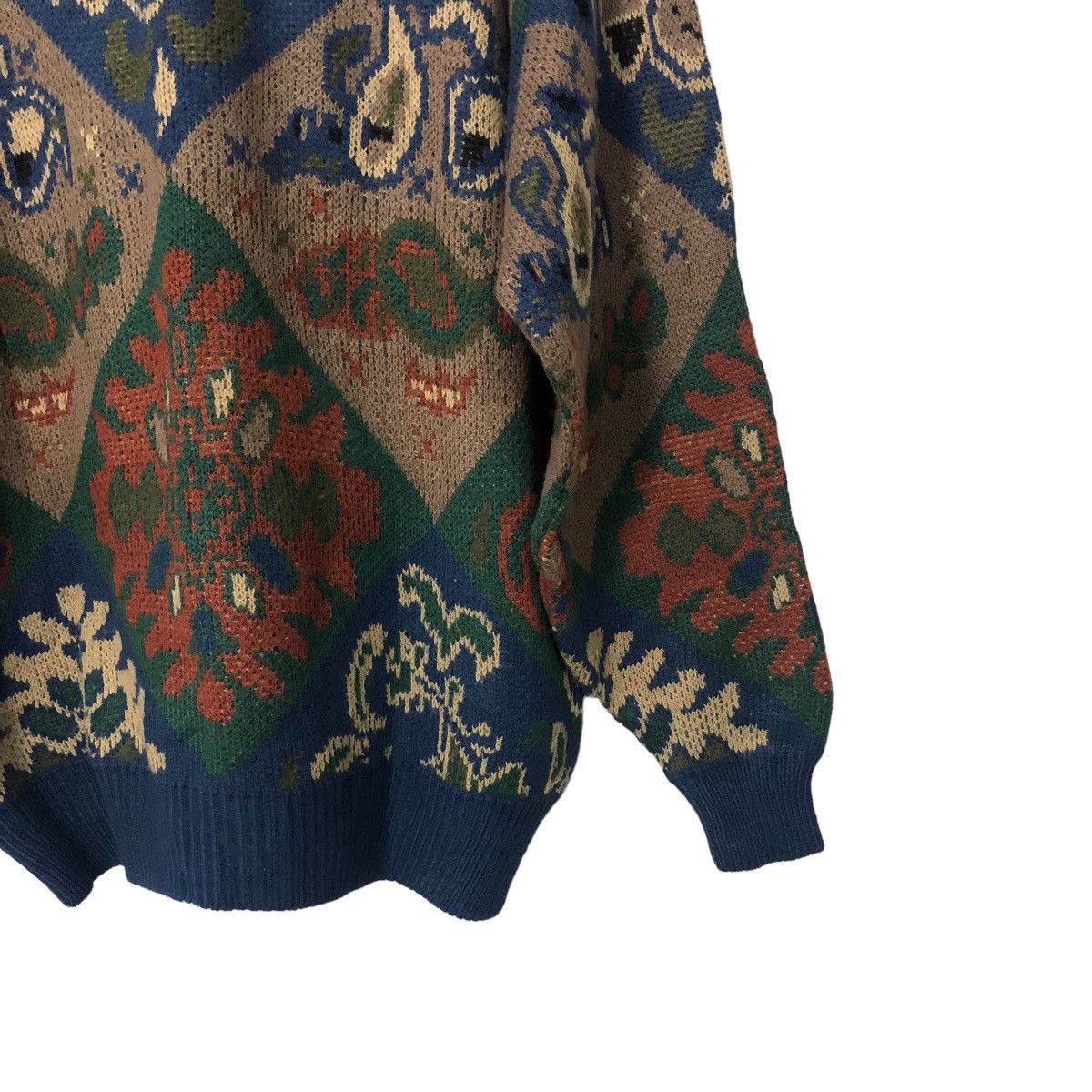Aran Isles Knitwear Vintage Unbranded Crewneck Fullprint Knitwear Sweater Jumper Size US L / EU 52-54 / 3 - 6 Thumbnail
