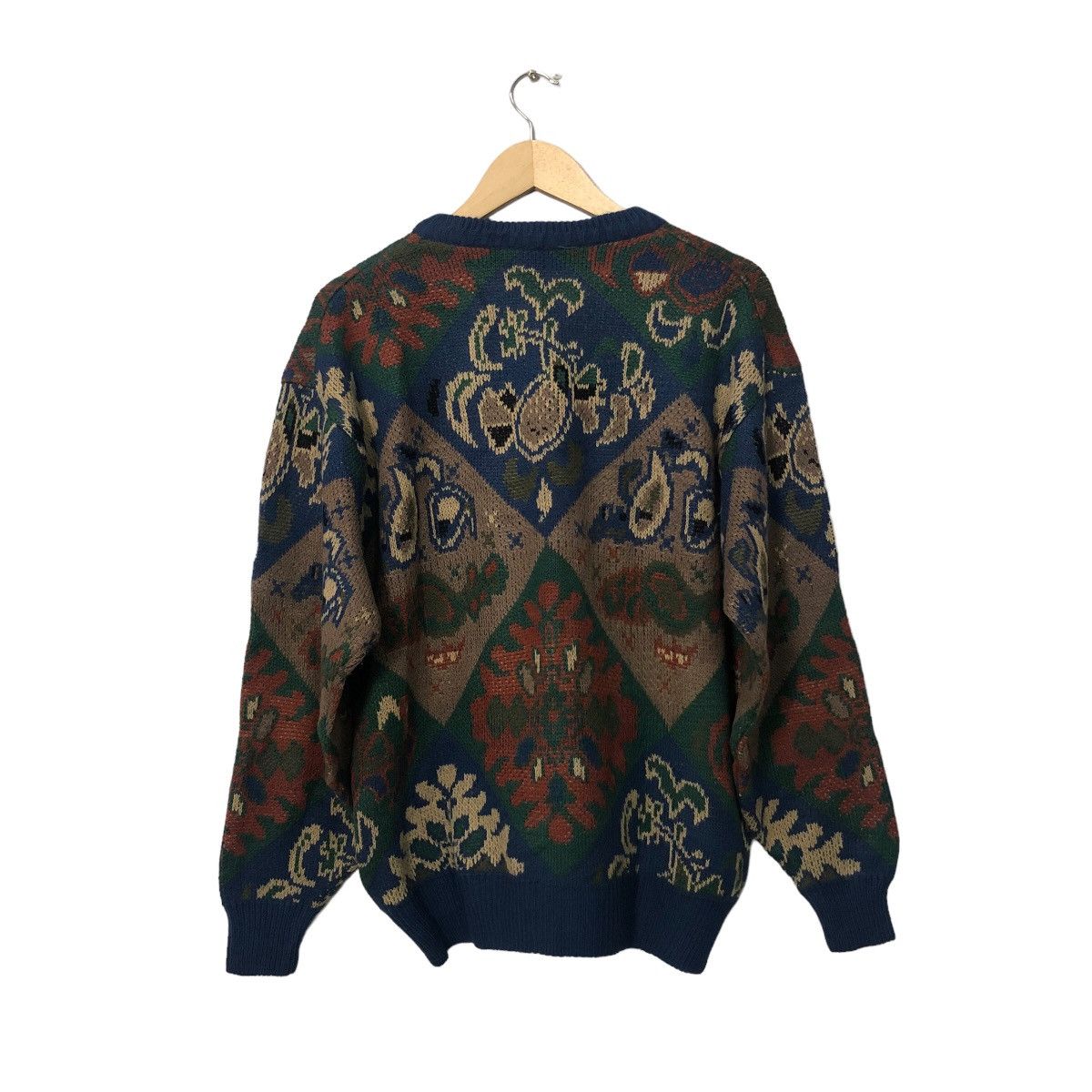 Aran Isles Knitwear Vintage Unbranded Crewneck Fullprint Knitwear Sweater Jumper Size US L / EU 52-54 / 3 - 5 Thumbnail