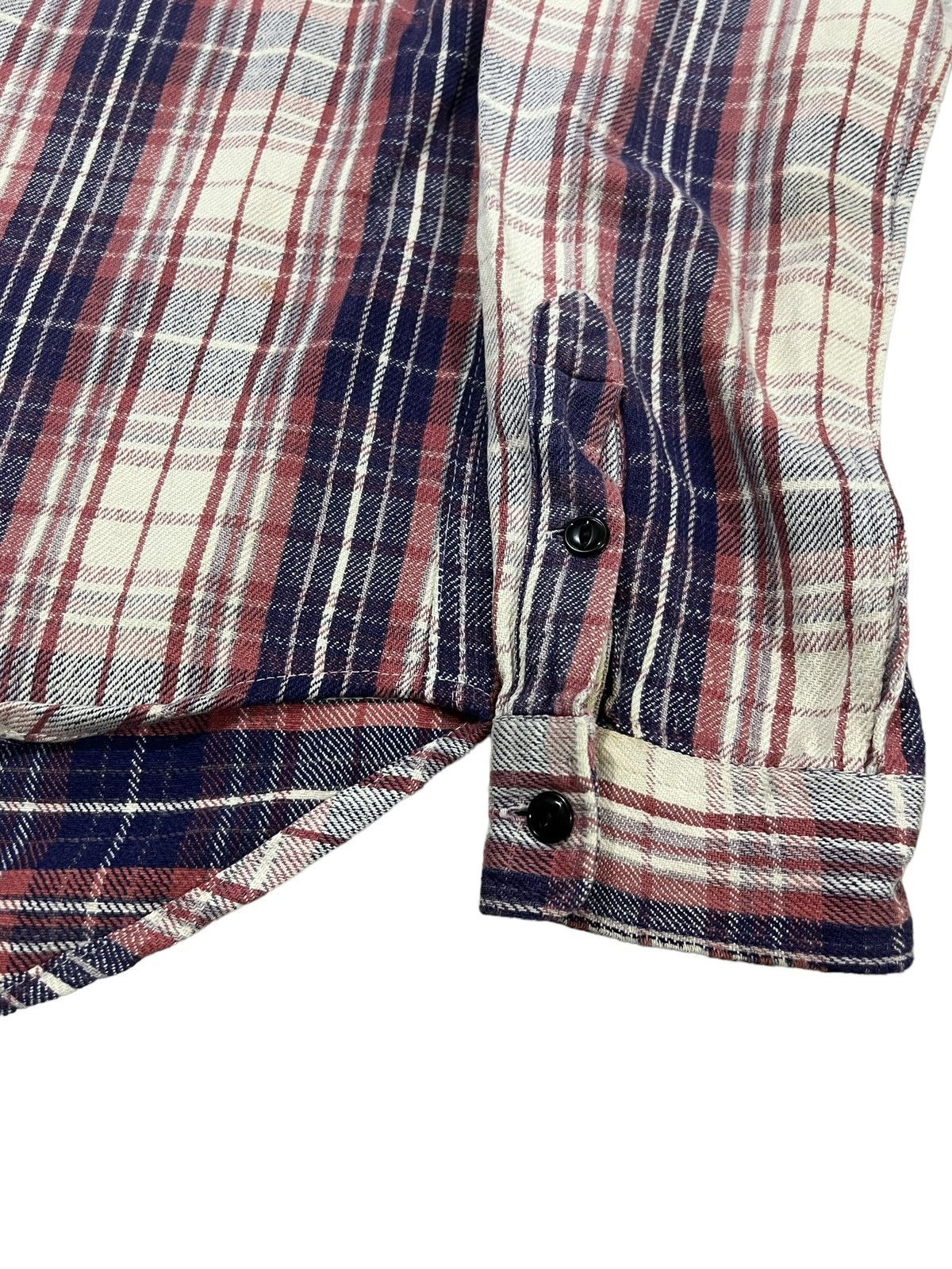 RRL Ralph Lauren RRL 🇺🇸 Beauty Shadow Plaid Thick Cotton Flannel Work Shirt Size US M / EU 48-50 / 2 - 5 Thumbnail