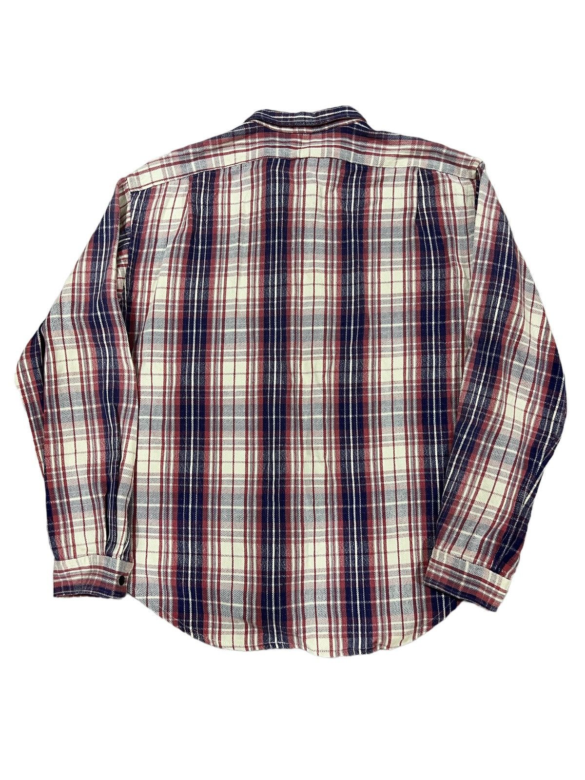 RRL Ralph Lauren RRL 🇺🇸 Beauty Shadow Plaid Thick Cotton Flannel Work Shirt Size US M / EU 48-50 / 2 - 7 Thumbnail