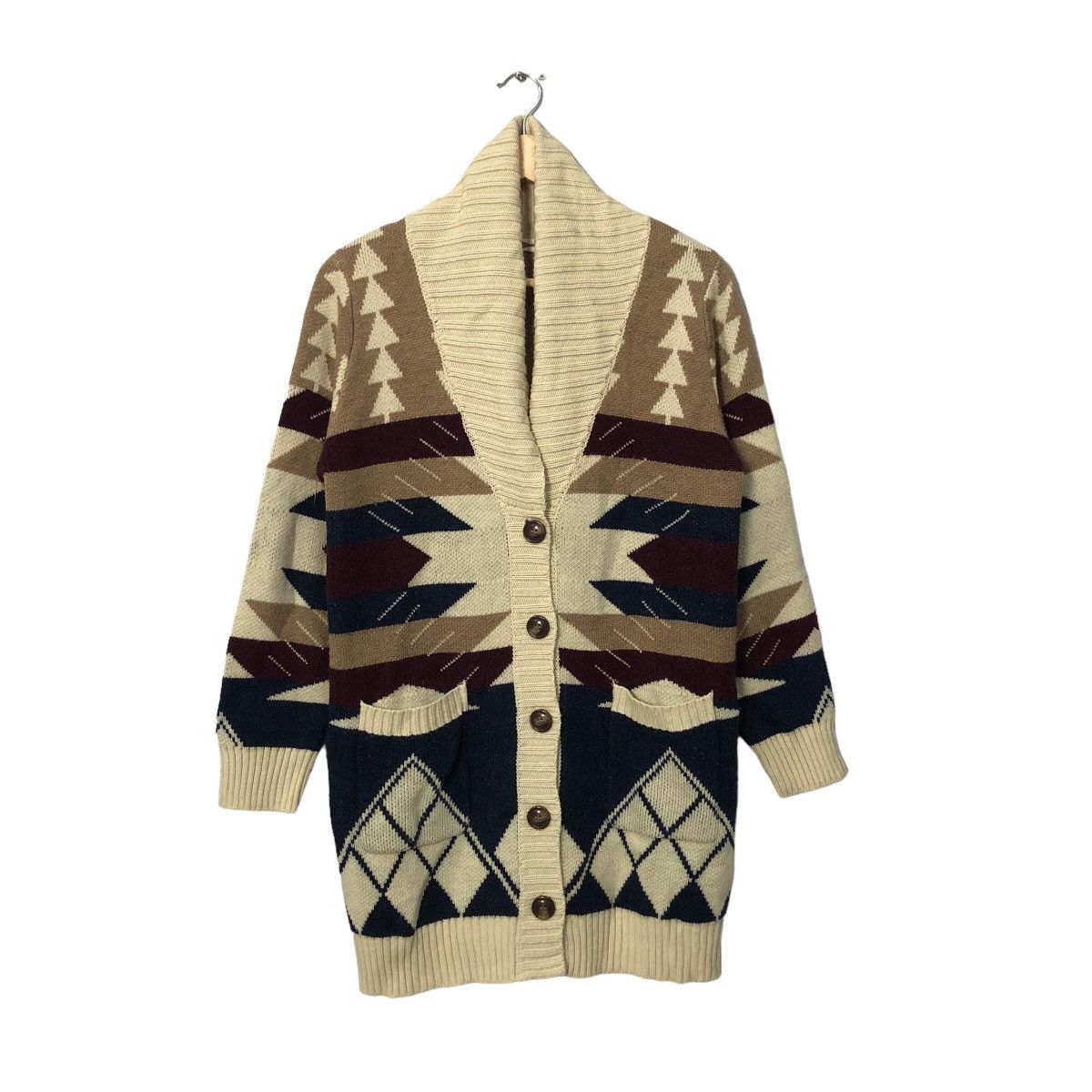 Japanese Brand Vintage Cutie Blonde Button Up Full Print Knitwear Cardigan Size US M / EU 48-50 / 2 - 2 Thumbnail