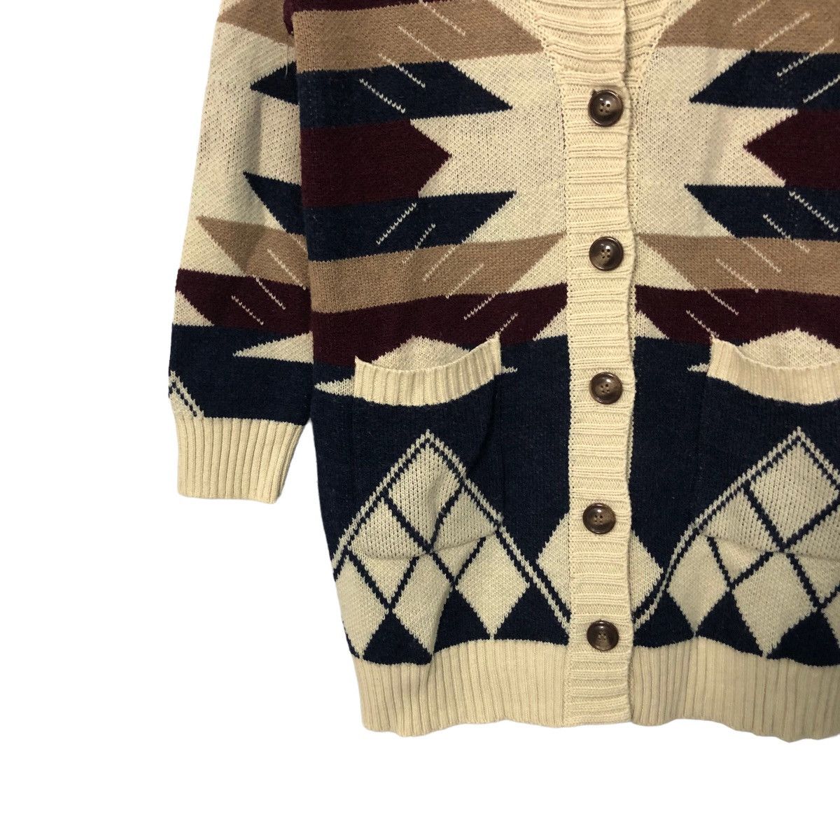 Japanese Brand Vintage Cutie Blonde Button Up Full Print Knitwear Cardigan Size US M / EU 48-50 / 2 - 4 Thumbnail