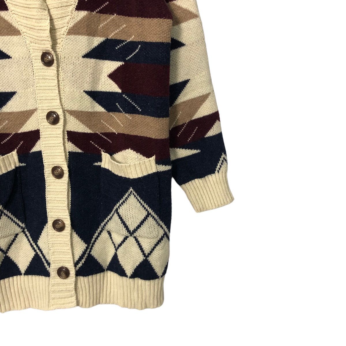Japanese Brand Vintage Cutie Blonde Button Up Full Print Knitwear Cardigan Size US M / EU 48-50 / 2 - 3 Thumbnail