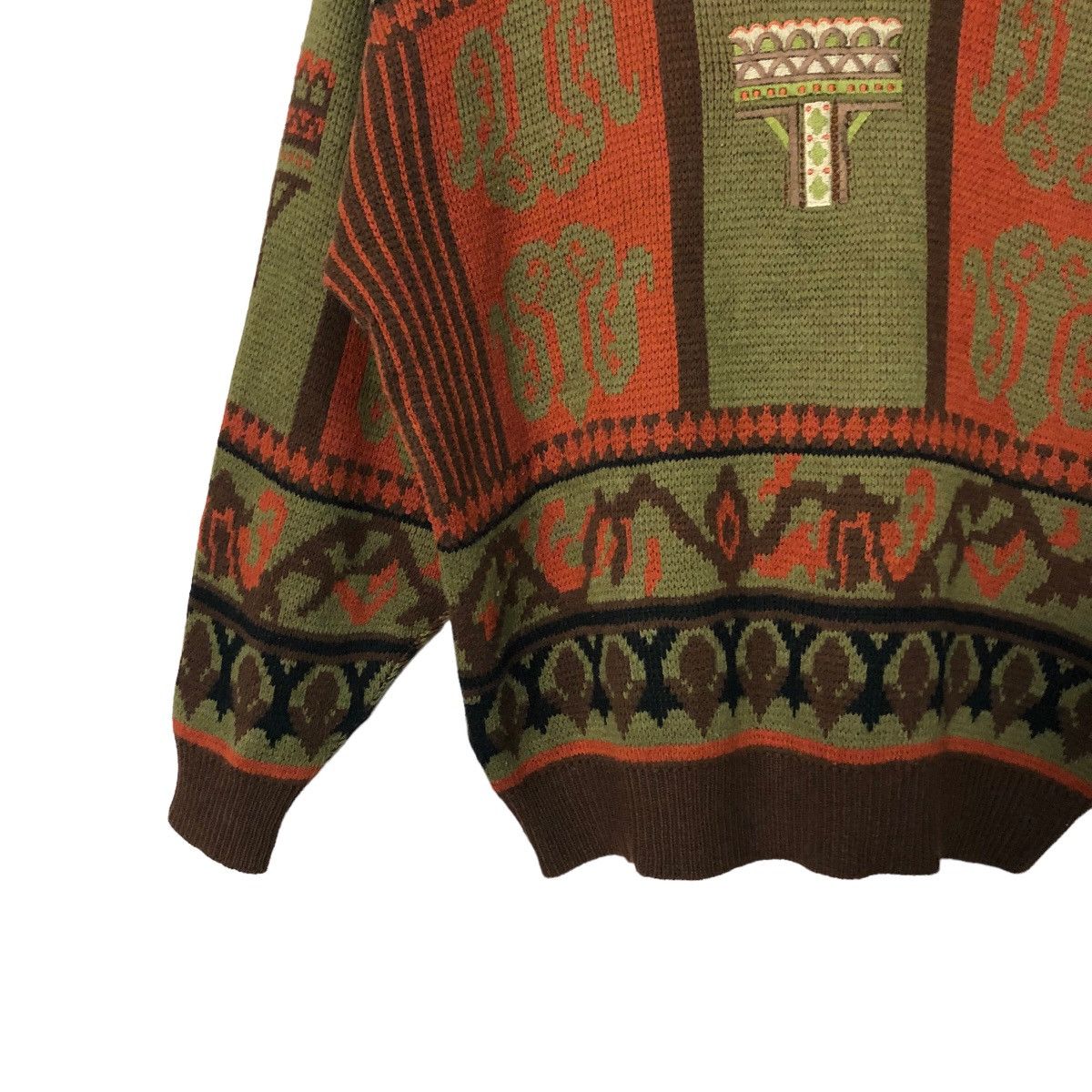 Homespun Knitwear Vintage Tazz Club Crewneck Embroidery Full Print Knitwear Size US L / EU 52-54 / 3 - 3 Thumbnail