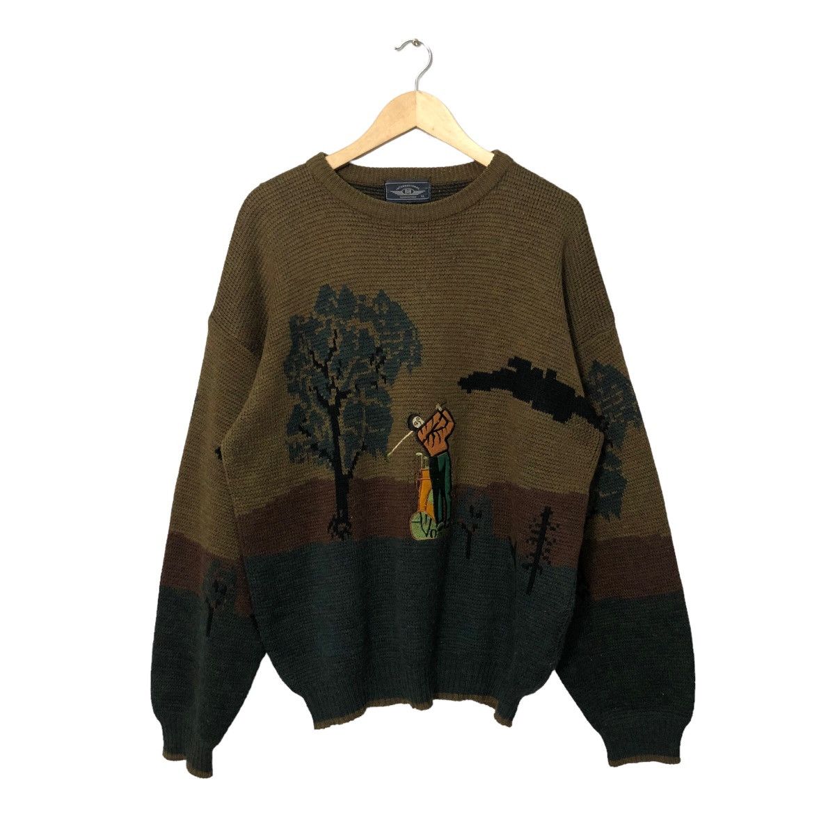 Aran Isles Knitwear Vintage International Crewneck Embroidery Big Logo Knitwear Size US XL / EU 56 / 4 - 1 Thumbnail