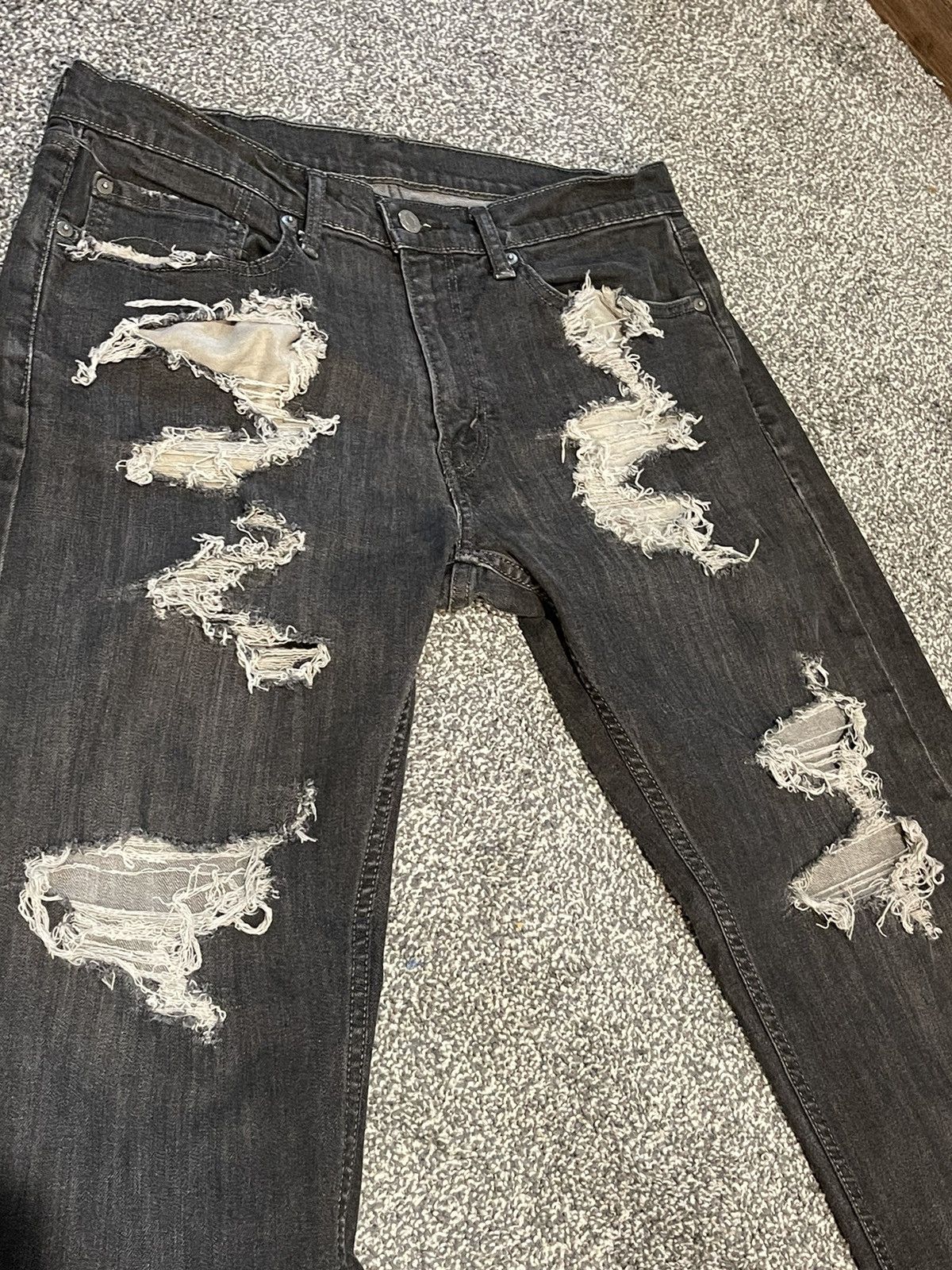 Levi's × Vintage Levis 559 Distressed Denim 33 x 32 Size US 32 / EU 48 - 5 Thumbnail