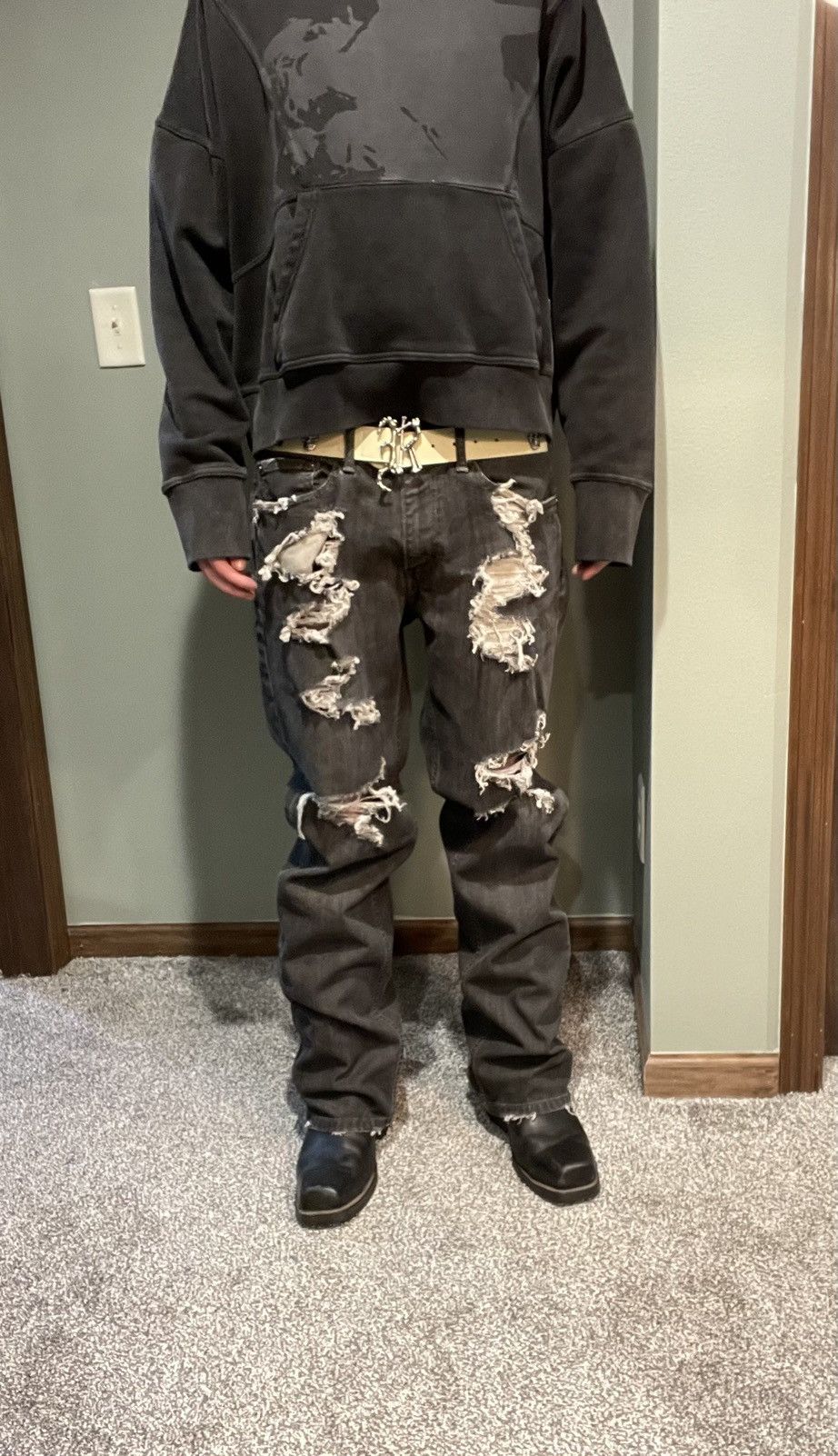 Levi's × Vintage Levis 559 Distressed Denim 33 x 32 Size US 32 / EU 48 - 1 Thumbnail
