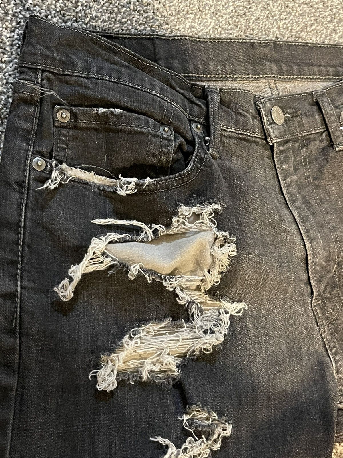 Levi's × Vintage Levis 559 Distressed Denim 33 x 32 Size US 32 / EU 48 - 6 Thumbnail