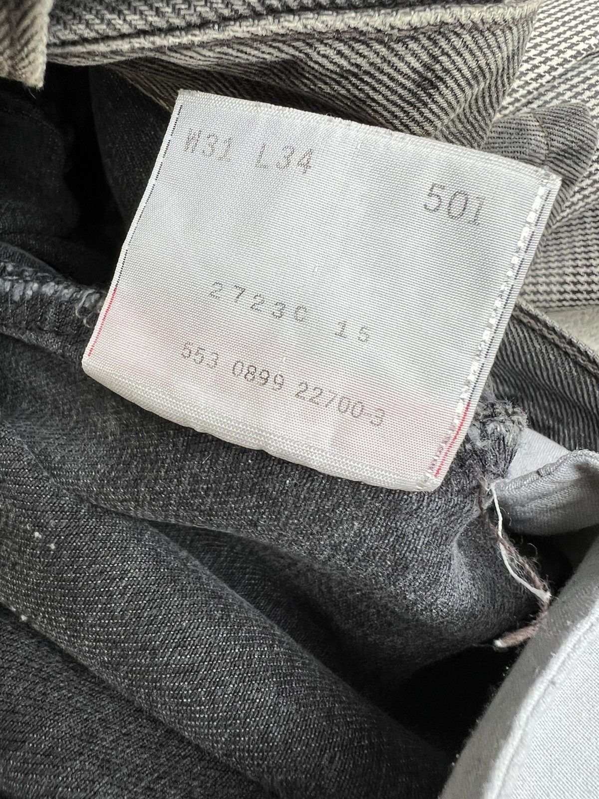 Levi's × Vintage Vintage 1999 Levi’s 501 Usa Faded Black Denim Jeans Size US 31 - 20 Thumbnail
